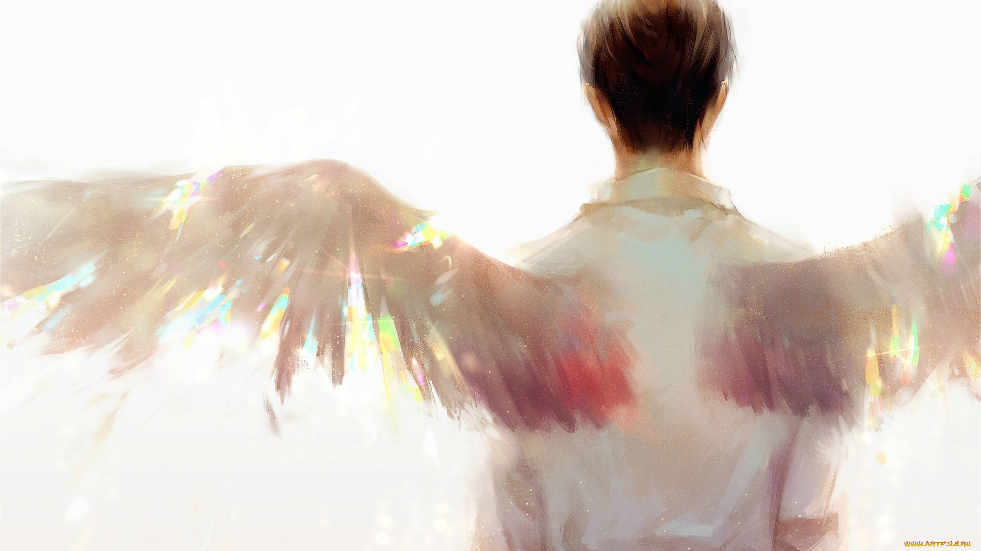 фэнтези, ангелы, сяо, чжань, ангел, крылья