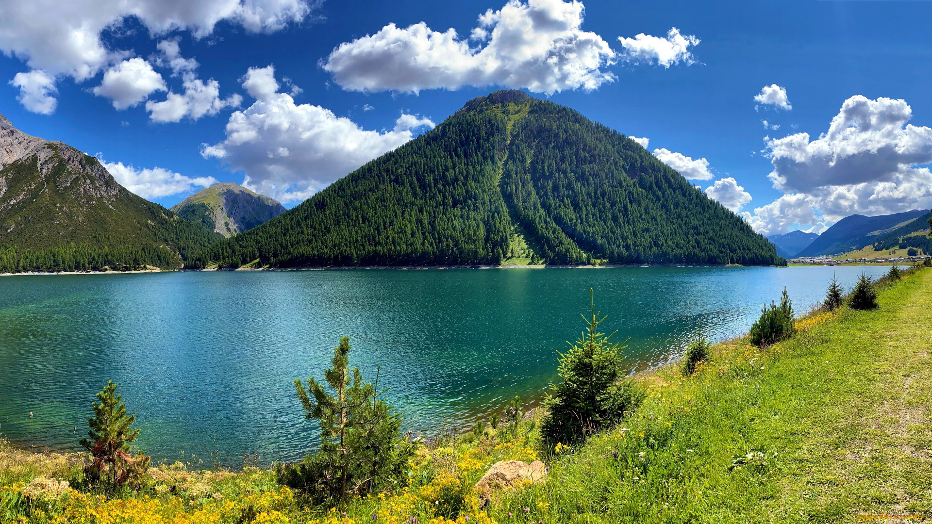 lago, di, livigno, lombardy, italy, природа, реки, озера, lago, di, livigno