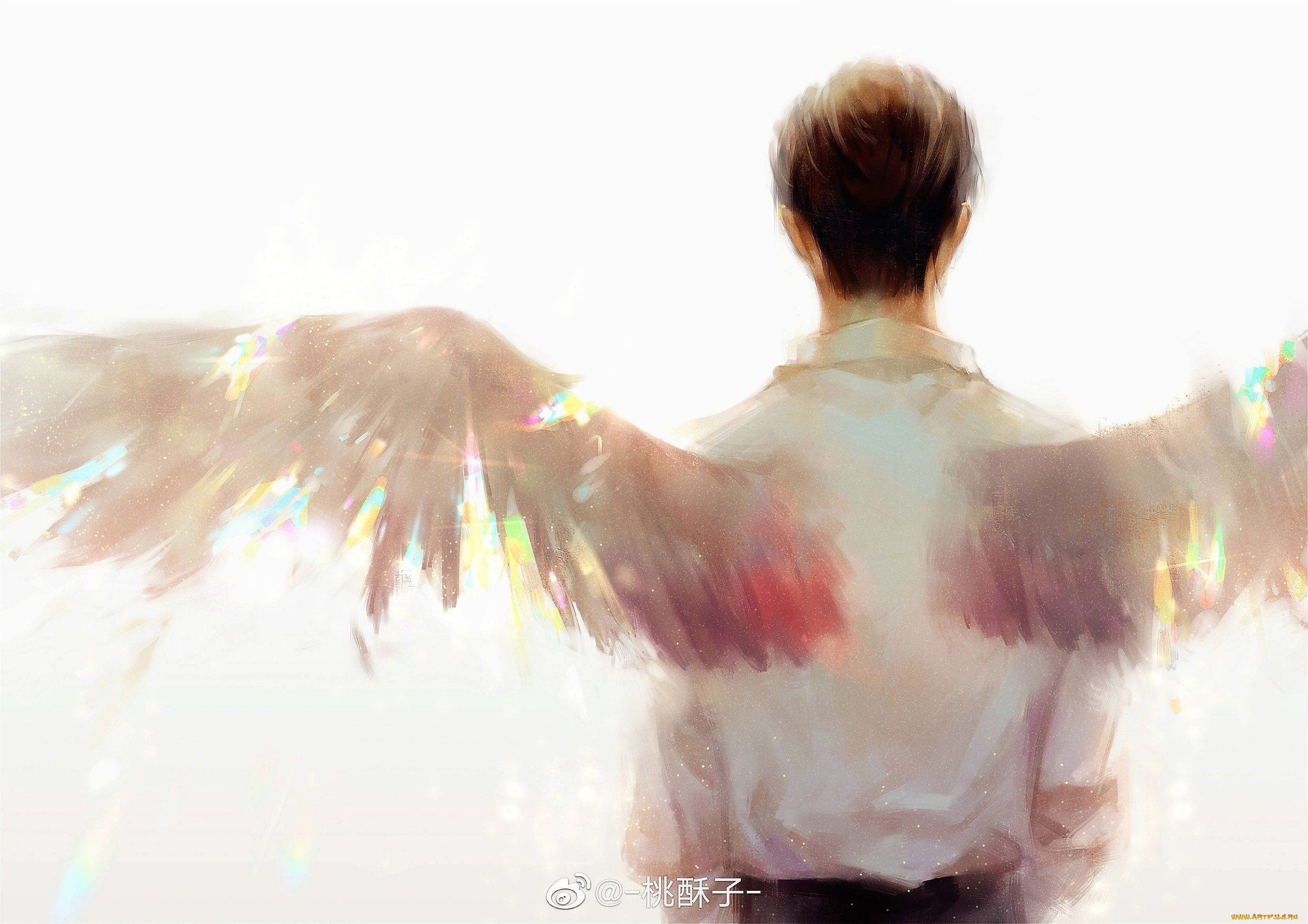 фэнтези, ангелы, сяо, чжань, ангел, крылья
