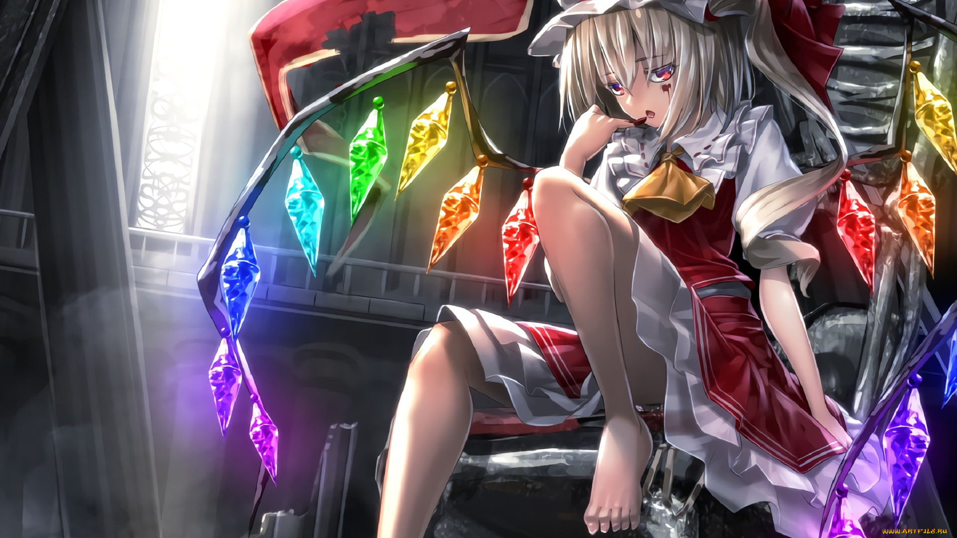 аниме, touhou, flandre, scarlet