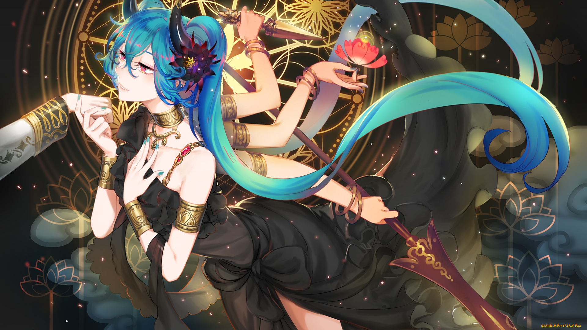 аниме, vocaloid, hatsune, miku