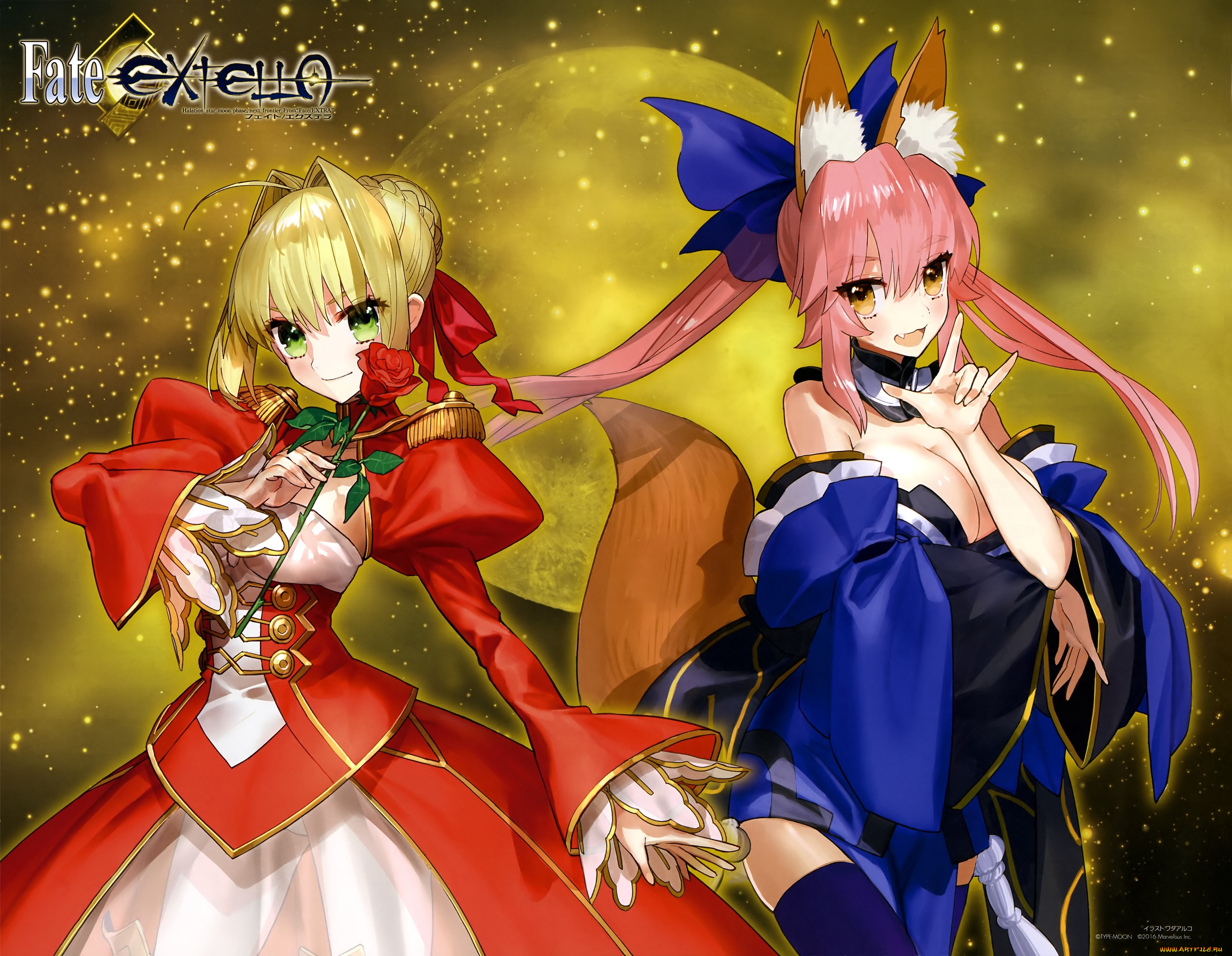 аниме, fate, stay, night, saber, extra