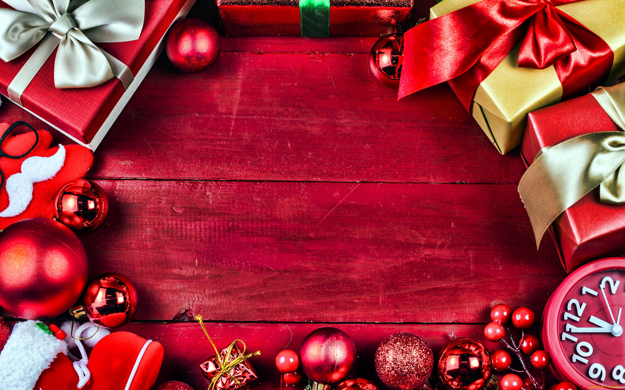 праздничные, подарки, и, коробочки, шарики, подарки, коробки, ленты, банты, часы