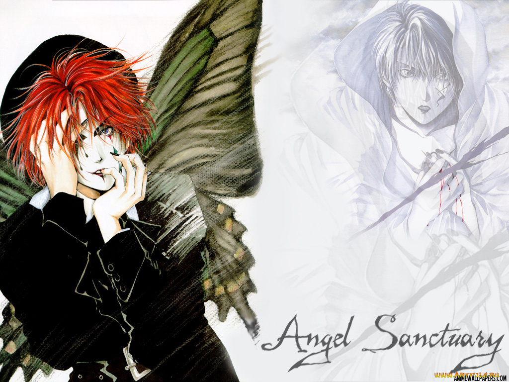аниме, angel, sanctuary