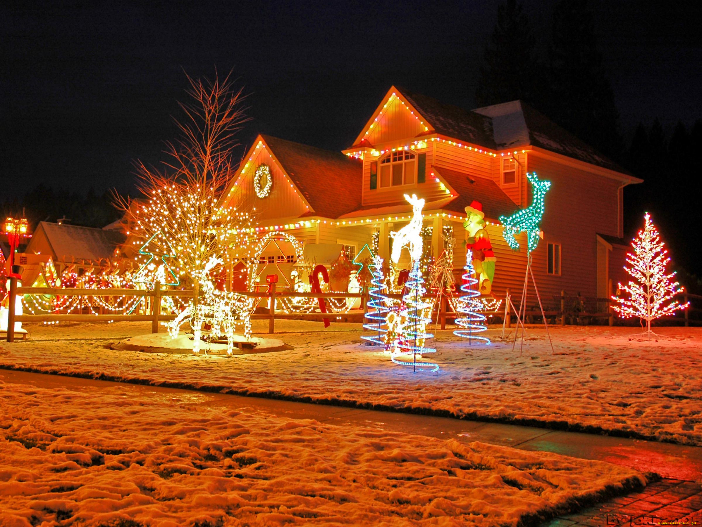 праздничные, новогодние, пейзажи