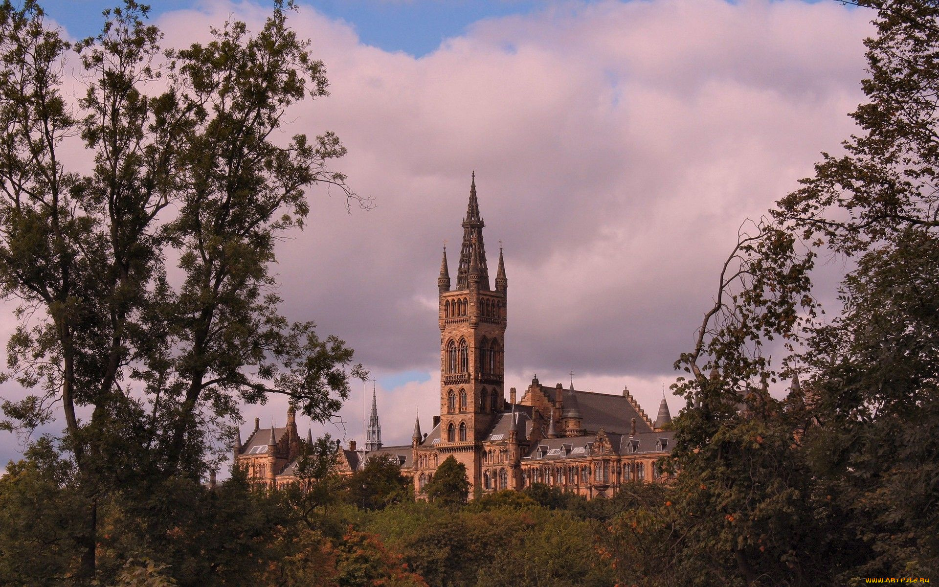 города, католические, соборы, костелы, аббатства, glasgow, scotland