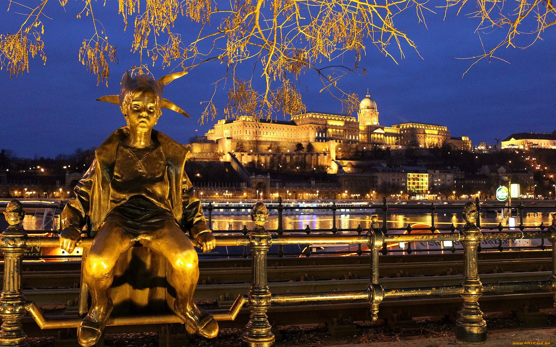budapest, hungary, города, будапешт, венгрия, скульптура, набережная