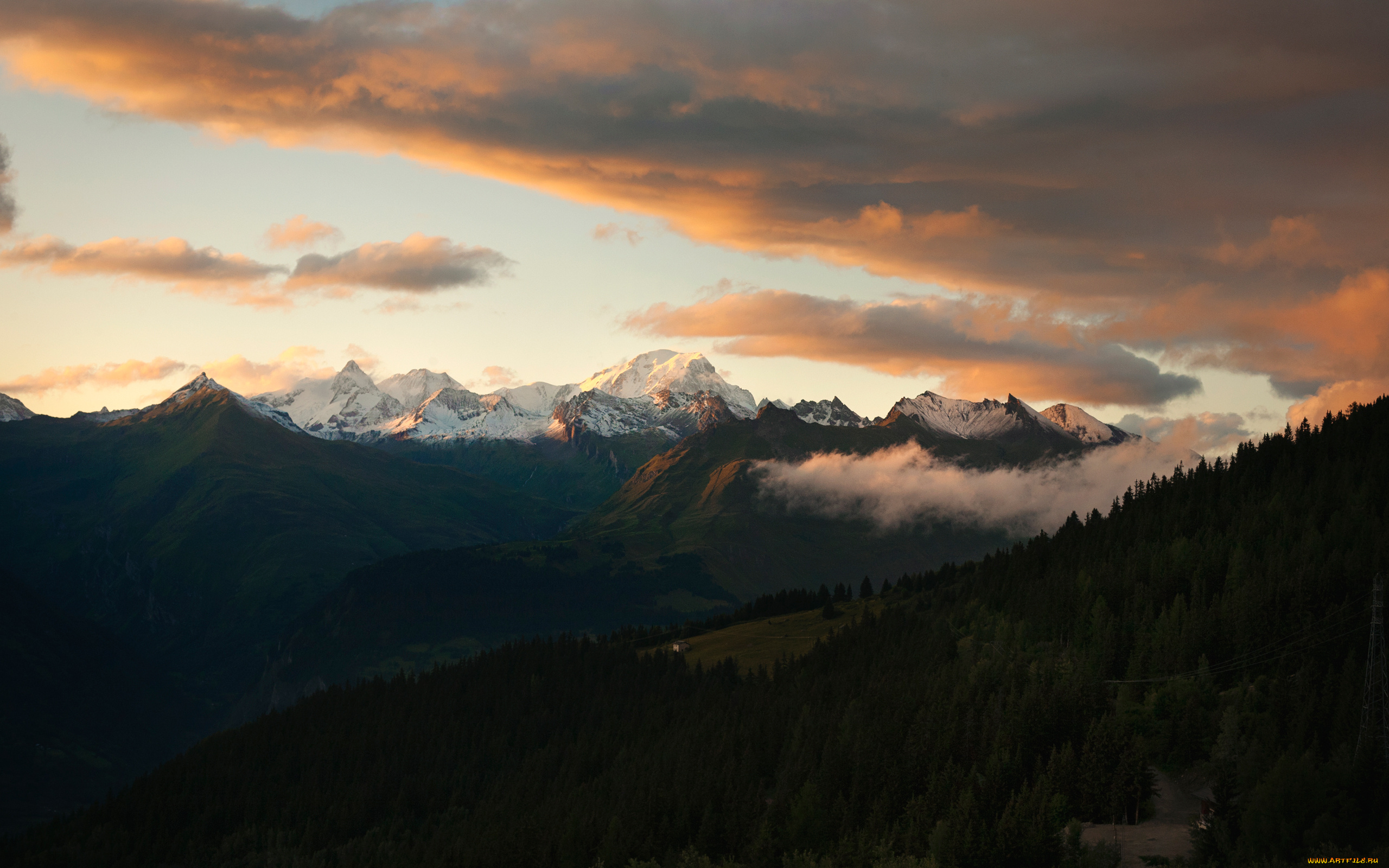 mont, blanc, природа, горы, монблан