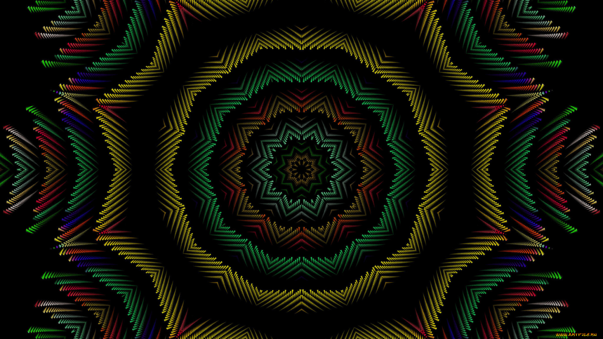 3д, графика, fractal, фракталы, узор, цвета