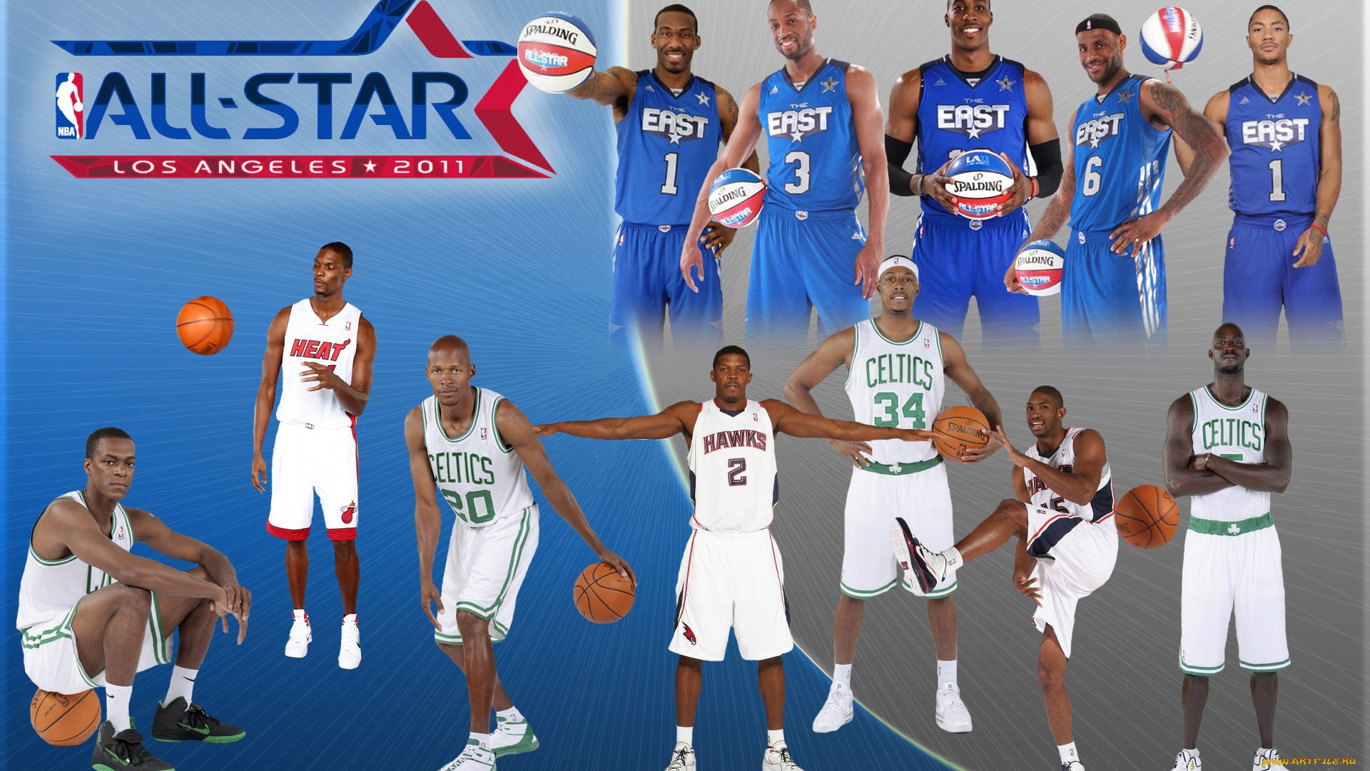 nba, all, star, 2010, спорт, баскетбол, чемпионат, все, звезды, нба