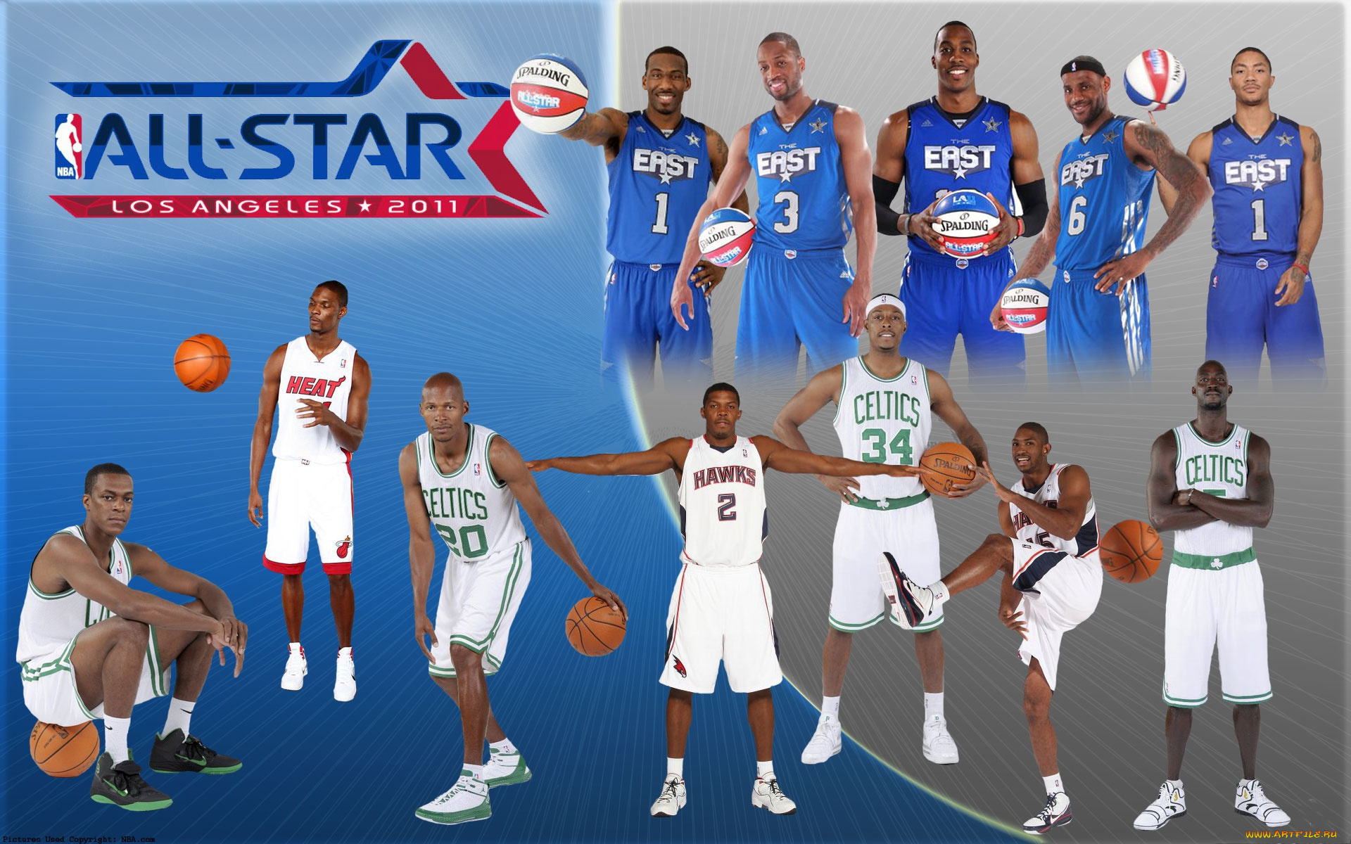 nba, all, star, 2010, спорт, баскетбол, чемпионат, все, звезды, нба