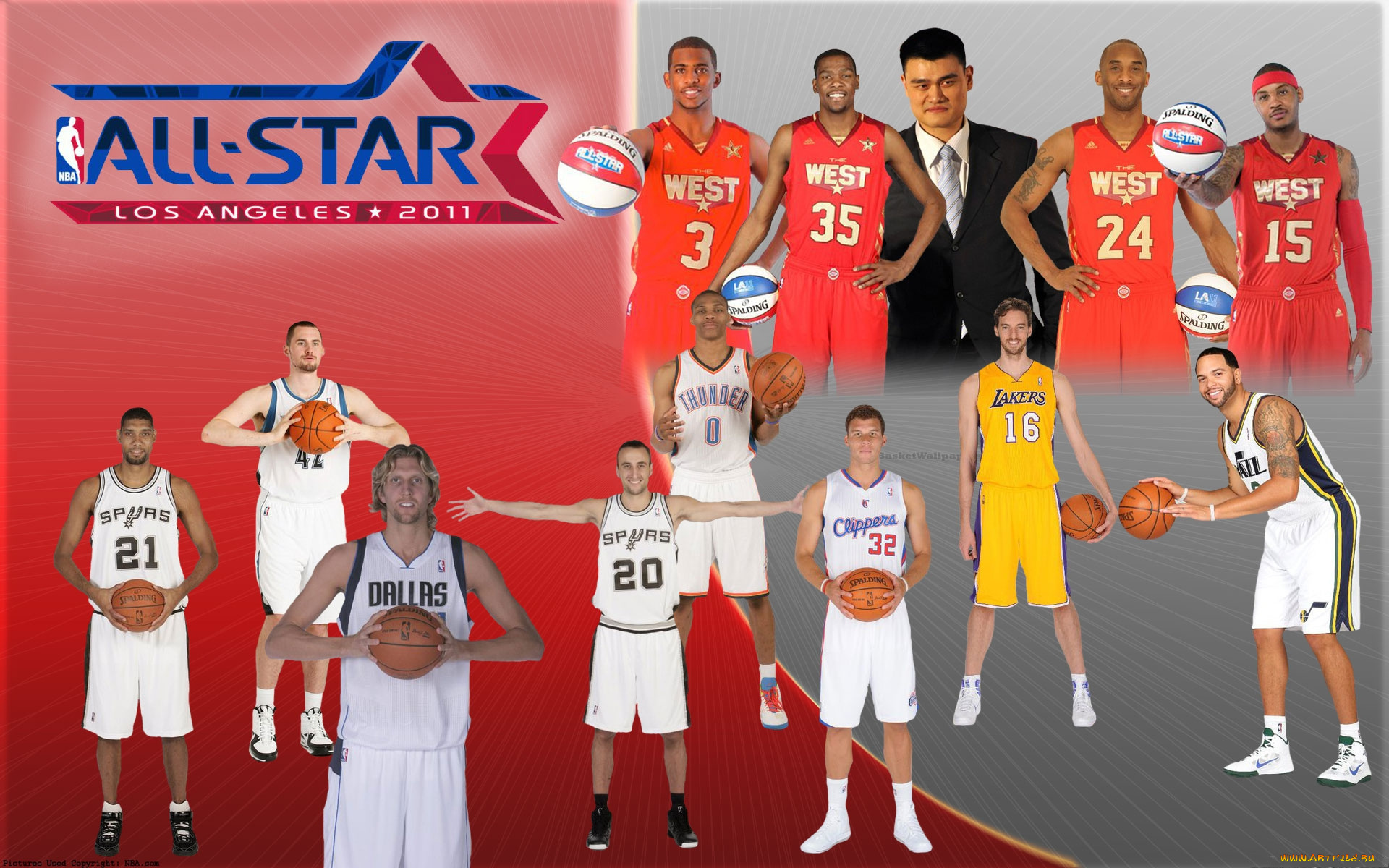 nba, all, star, 2011, спорт, чемпионат, все, звезды, нба, баскетбол