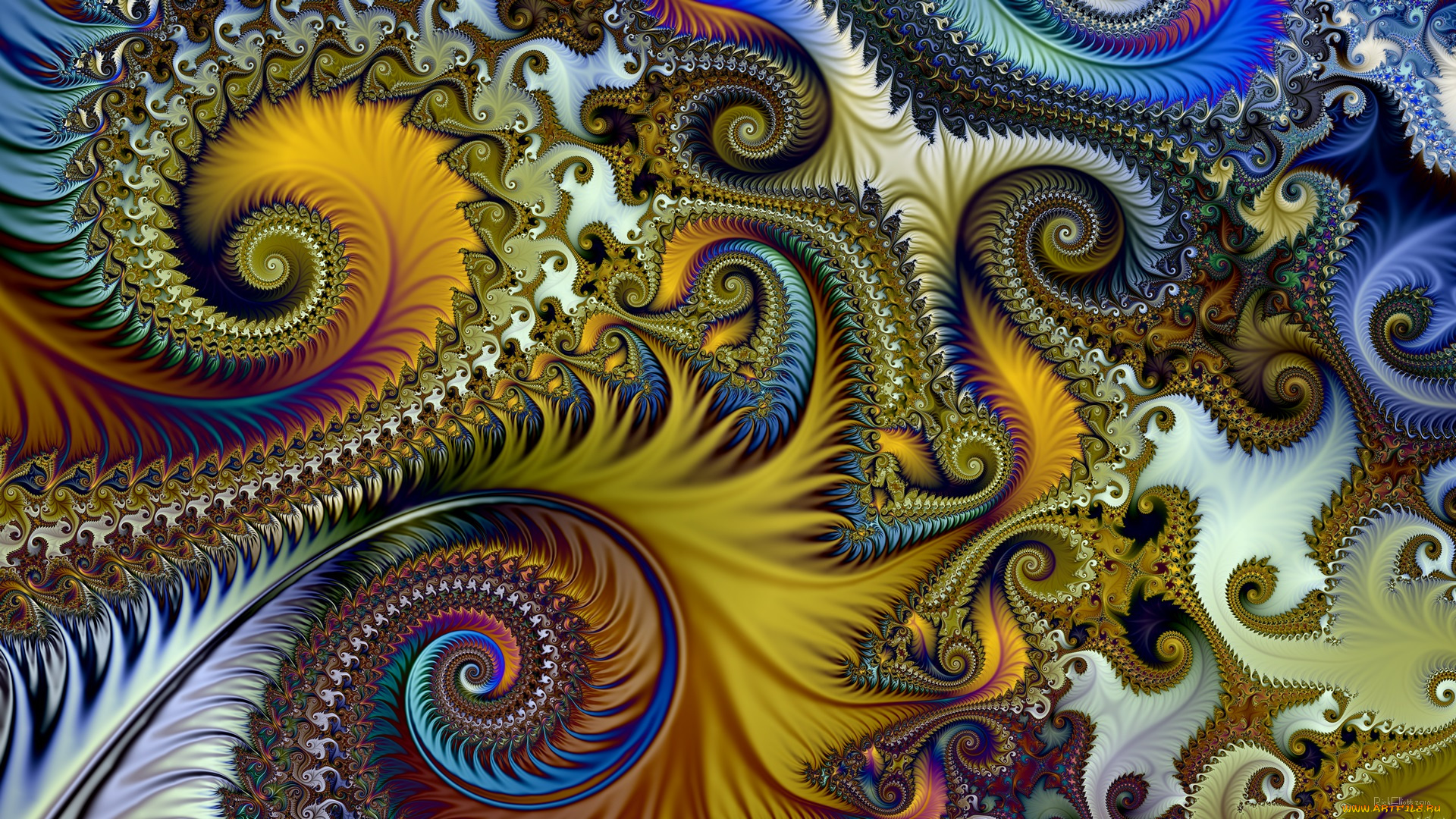 3д, графика, фракталы, , fractal, цвета, фон, узор