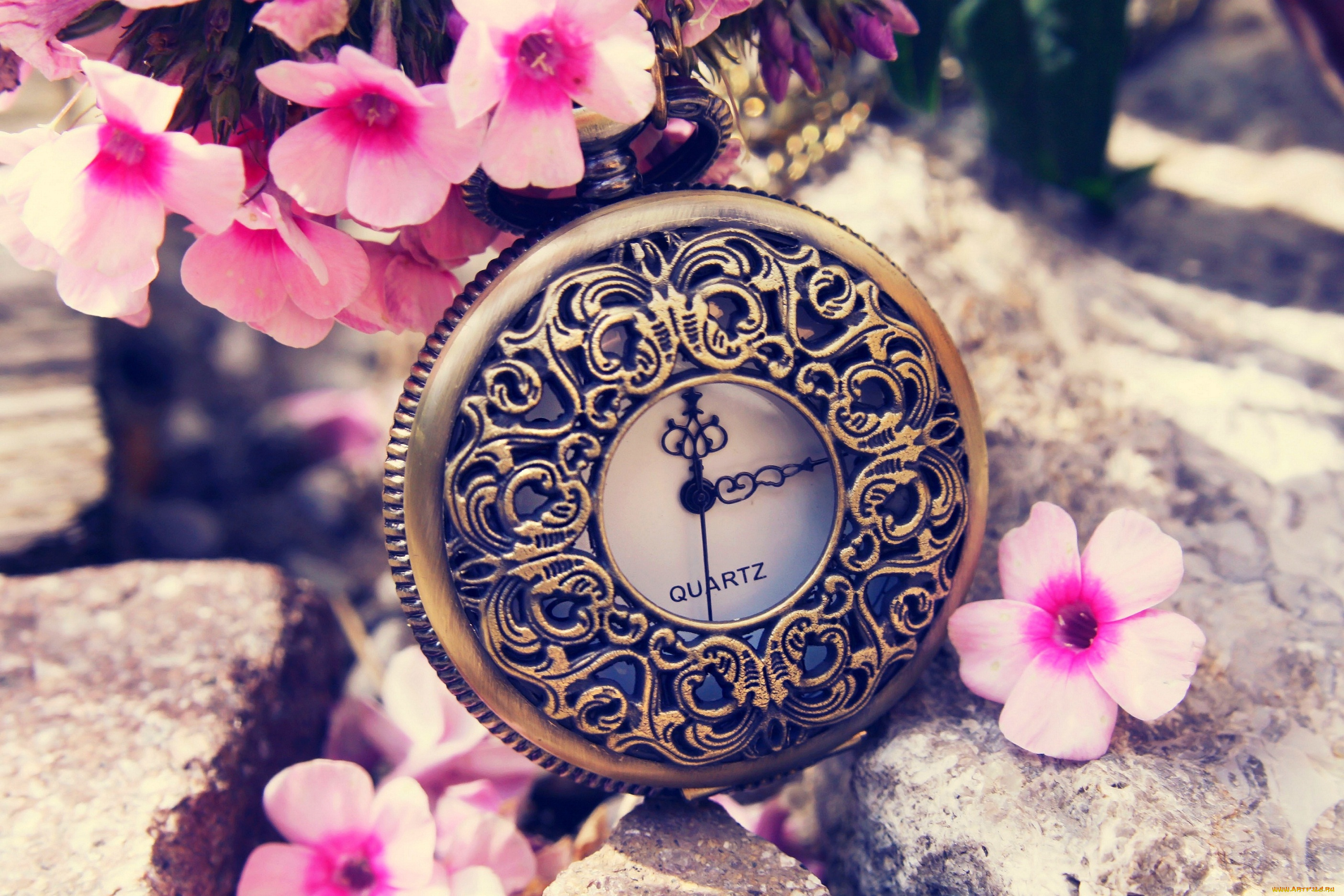 разное, Часы, , часовые, механизмы, clock, flowers, spring, dial, switch, time, время, часы, цветы, весна, циферблат