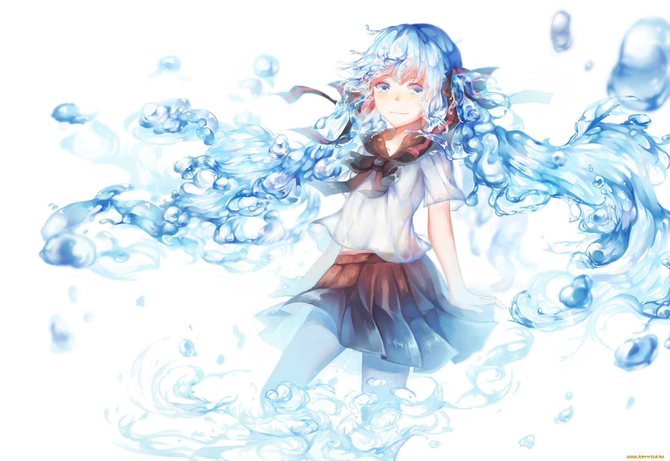 аниме, vocaloid, amago, hatsune, miku, bottle