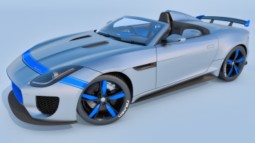 Картинка автомобили 3д jaguar