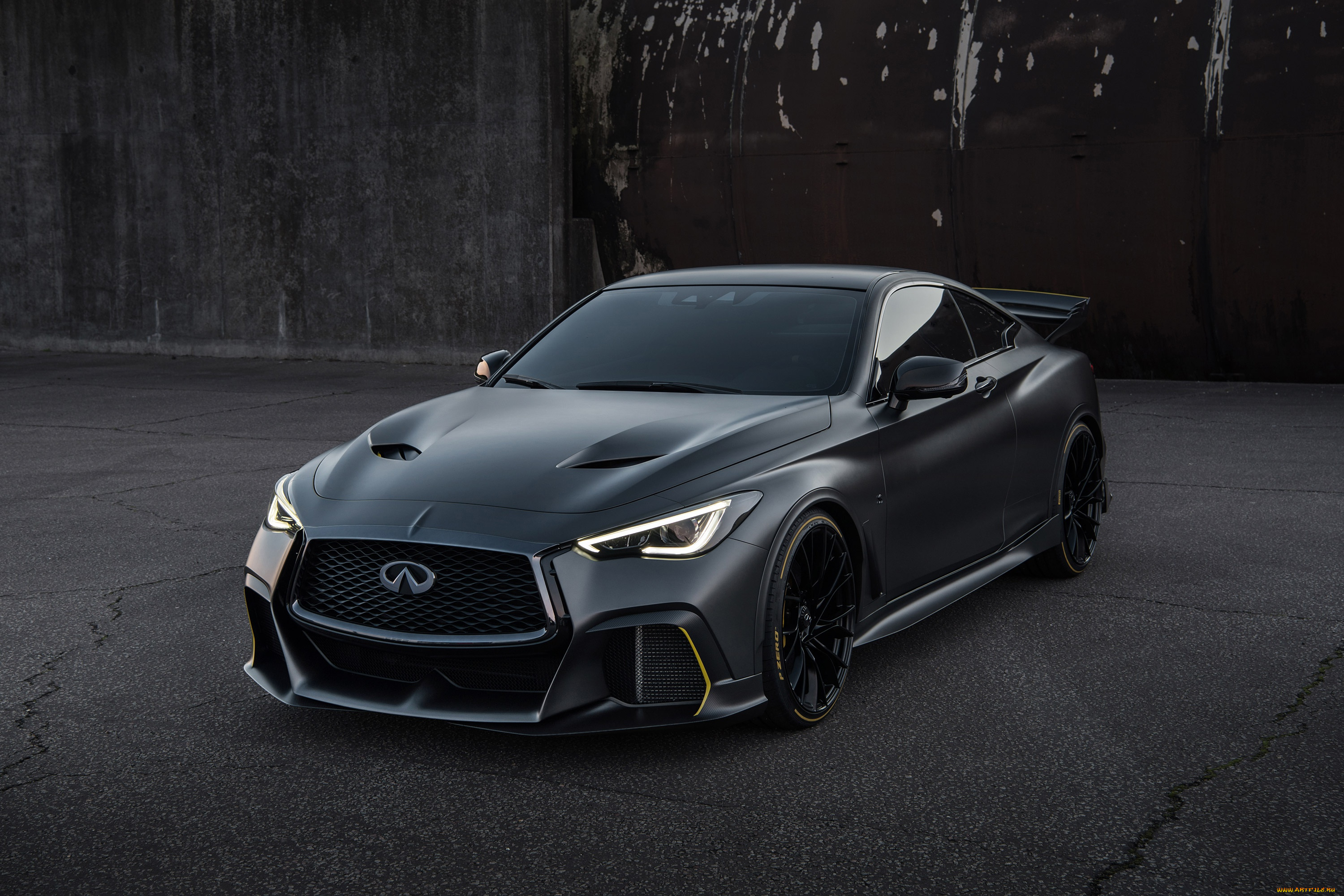 автомобили, infiniti, prototype, 2018, q60, project, black, s