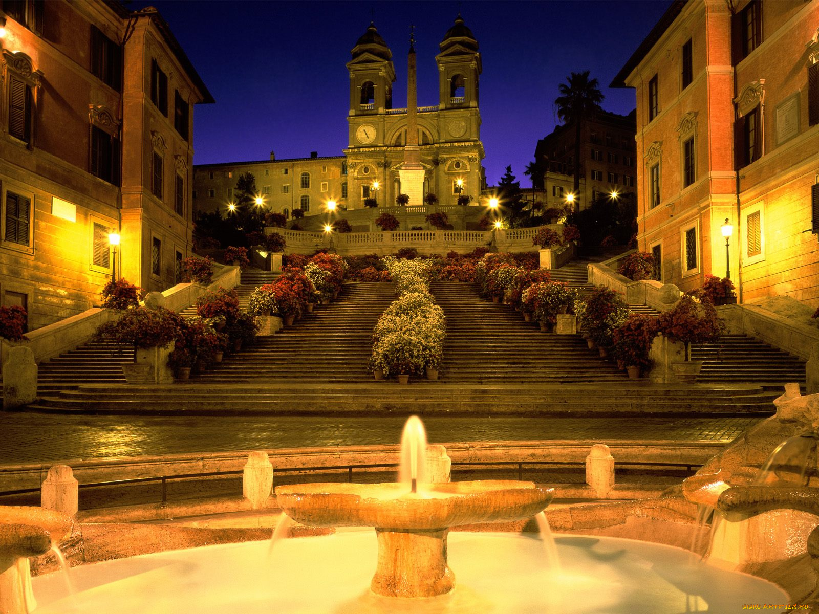 trinita, dei, monti, church, spanish, steps, rome, italy, города, рим, ватикан, италия