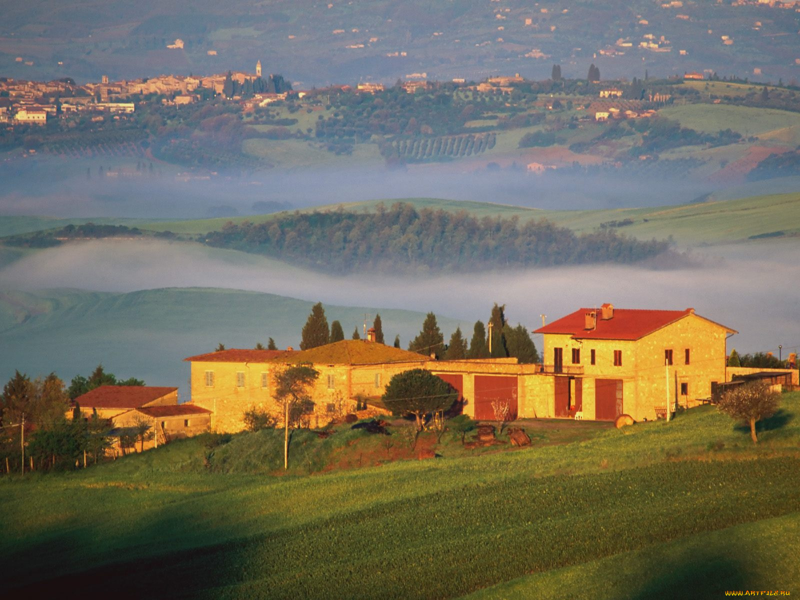 val, dґorcia, tuscany, italy, города