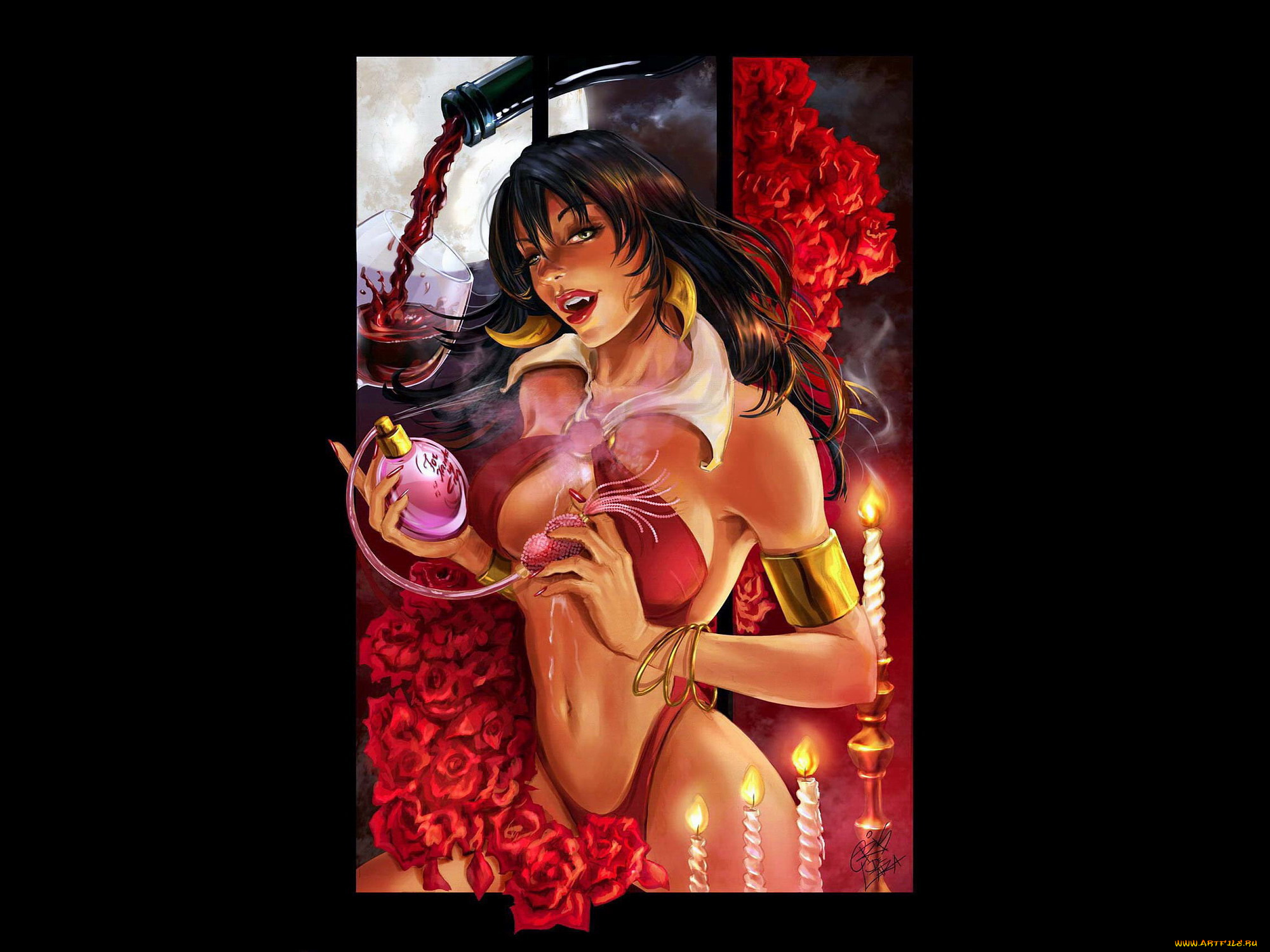 vampirella, perfum, фэнтези, вампиры