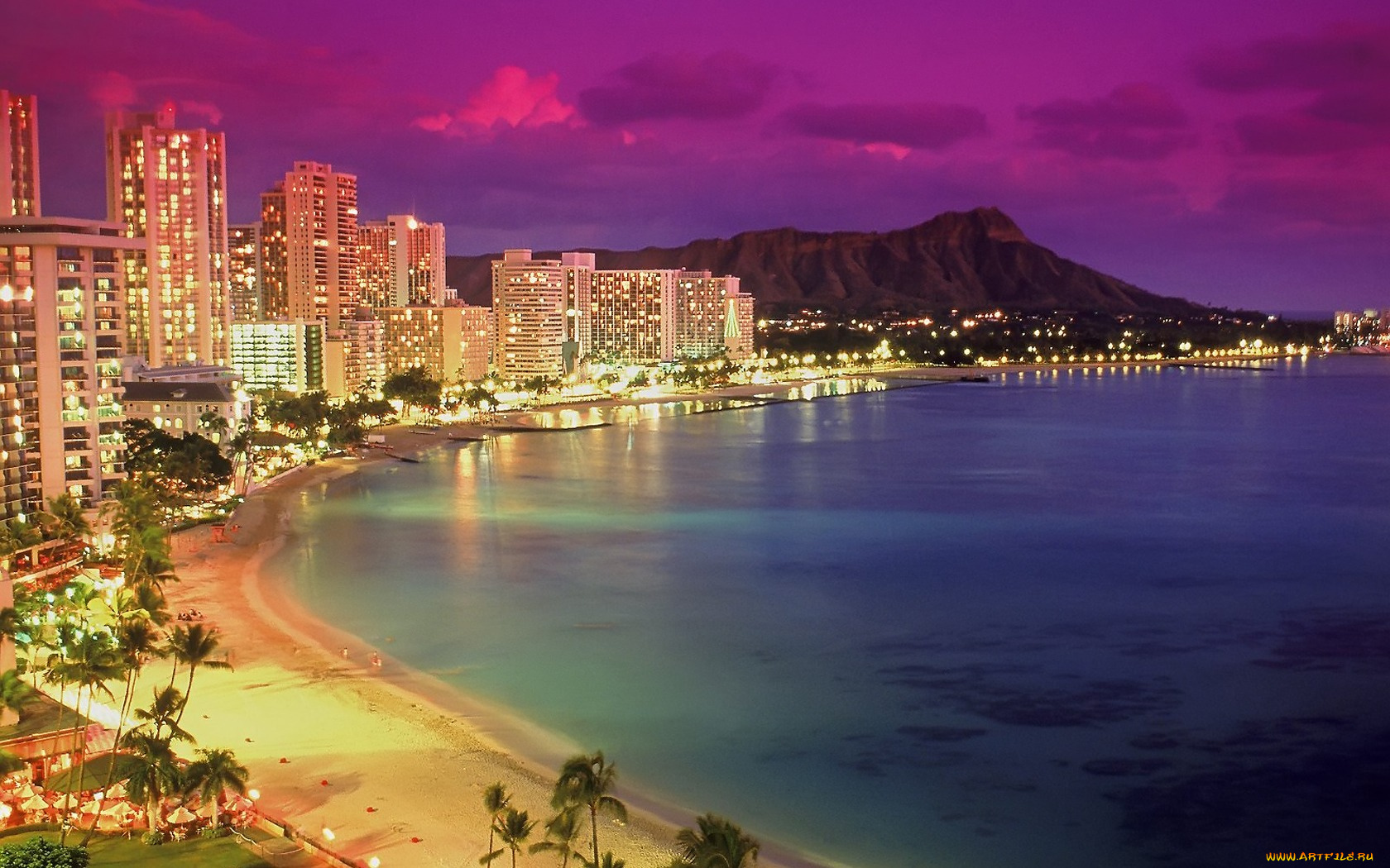 hawaii, города, гонолулу, гавайи
