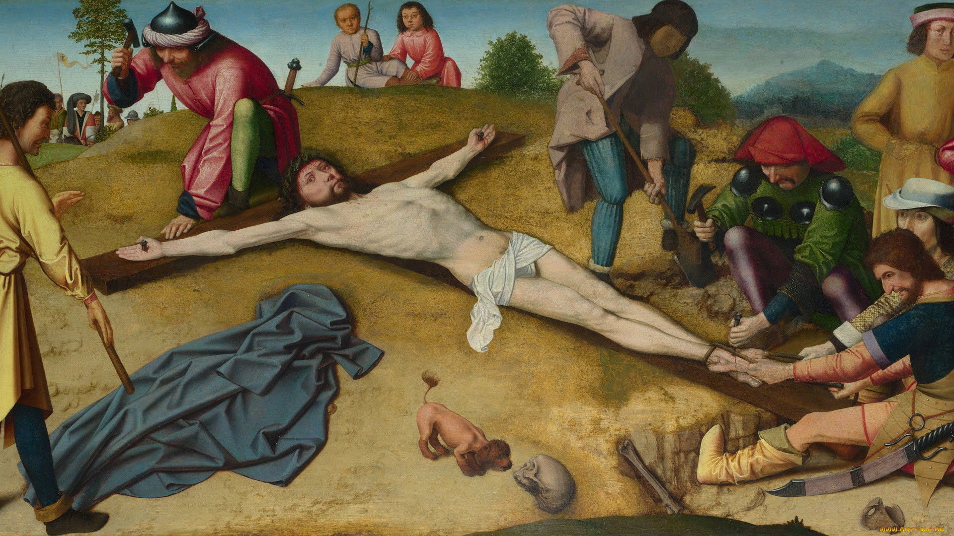 gerard, david, christ, nailed, to, the, cross, рисованные