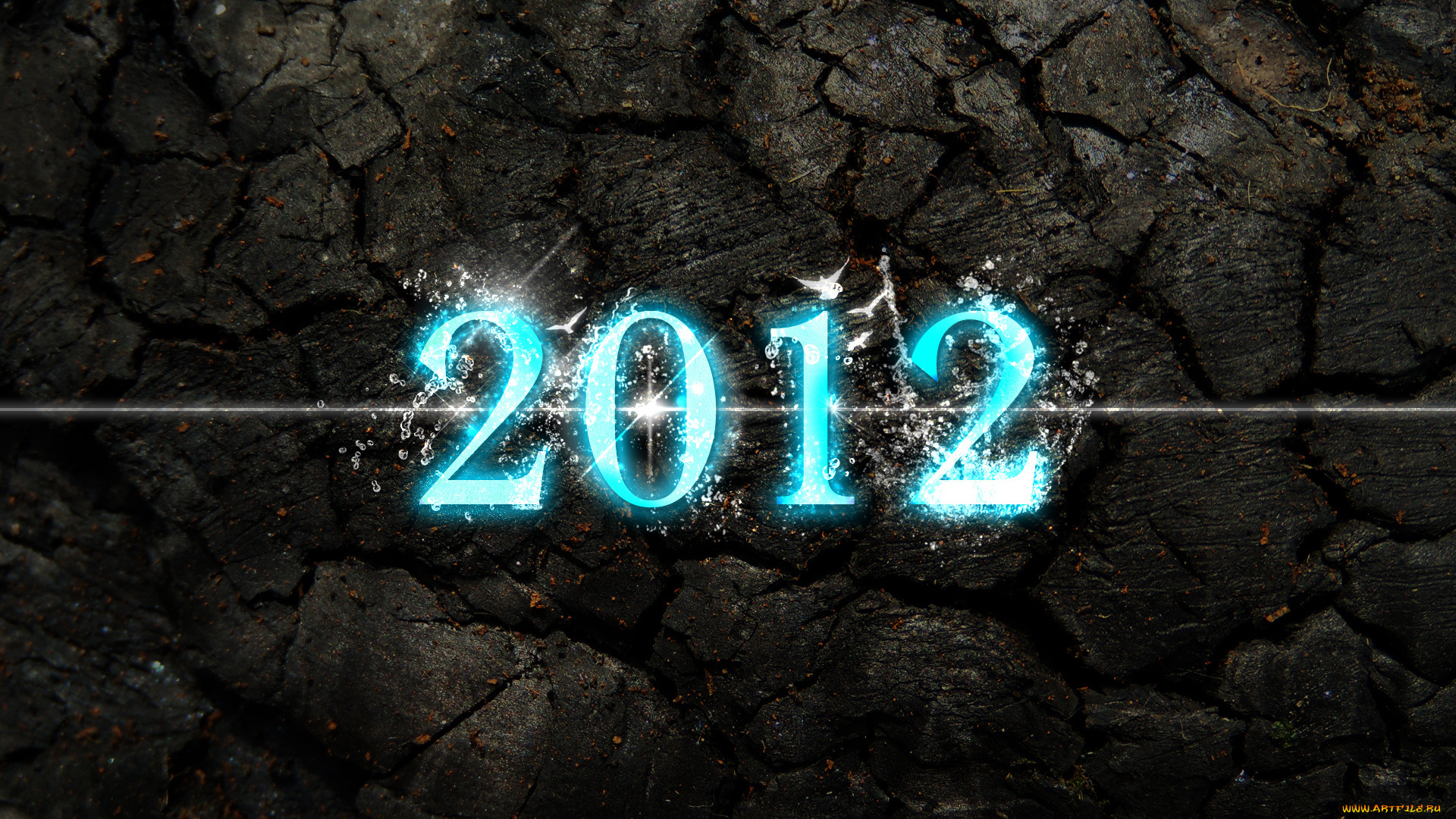 праздничные, векторная, графика, новый, год, 2012