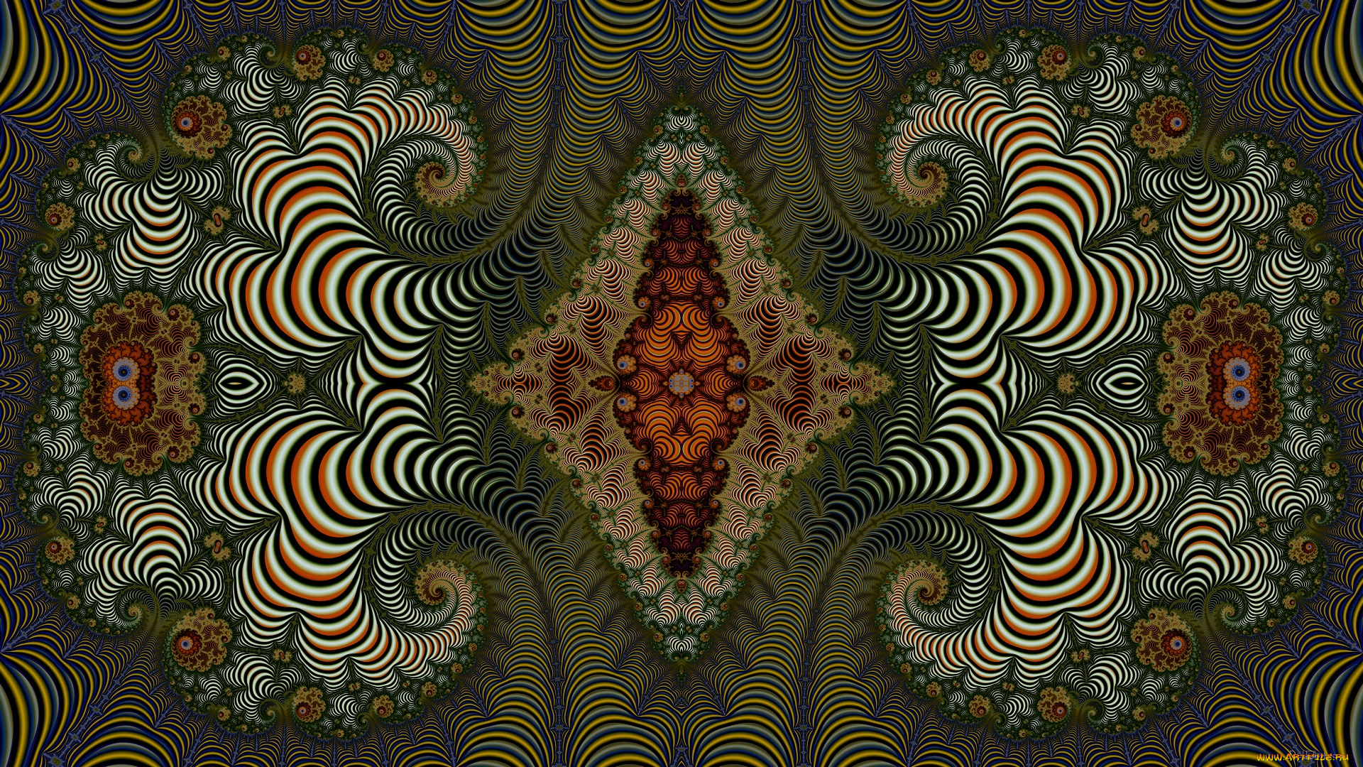 3д, графика, фракталы, , fractal, узор, фон, цвета