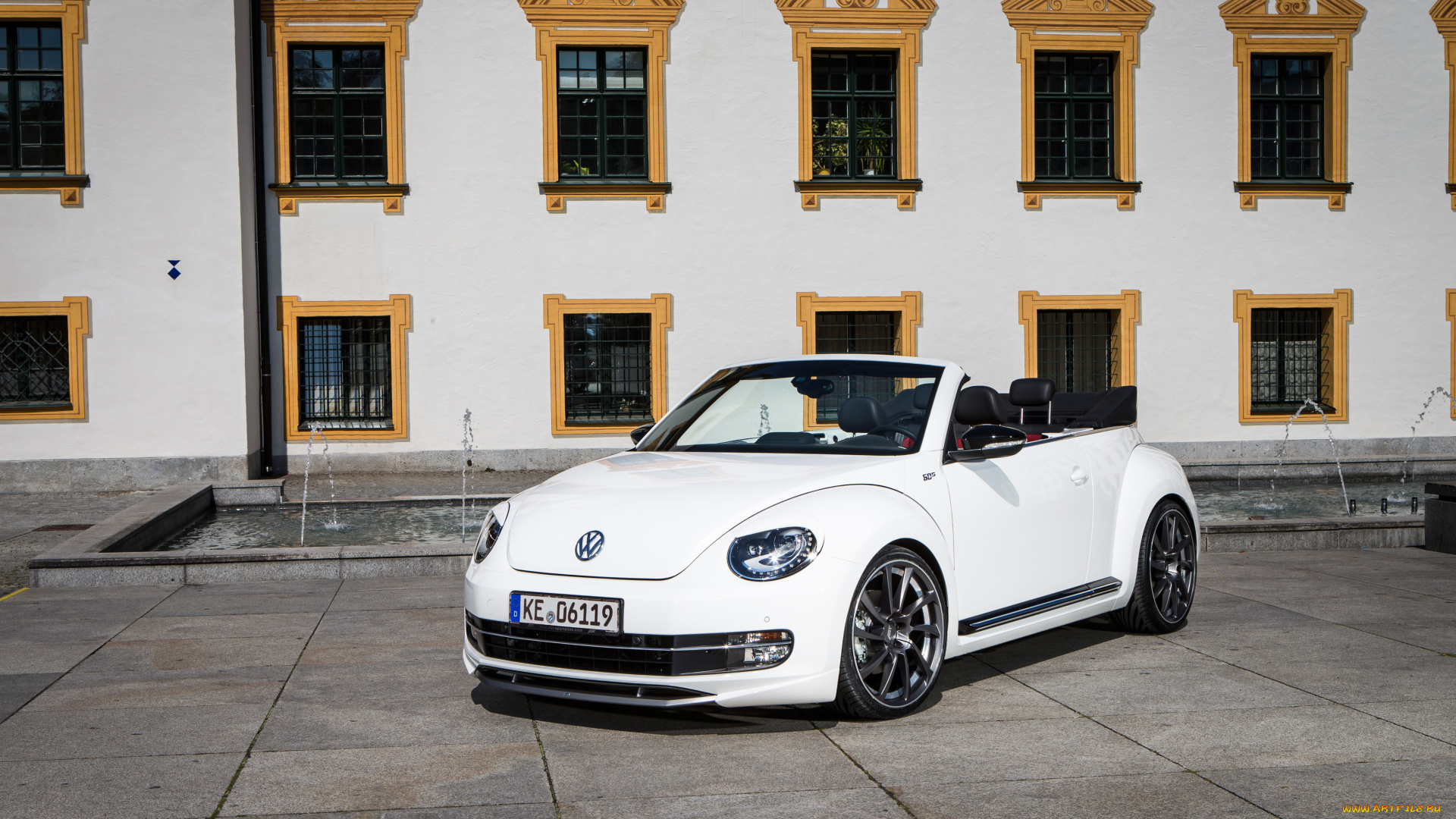 автомобили, volkswagen, cabrio, abt, beetle, светлый, 2012г