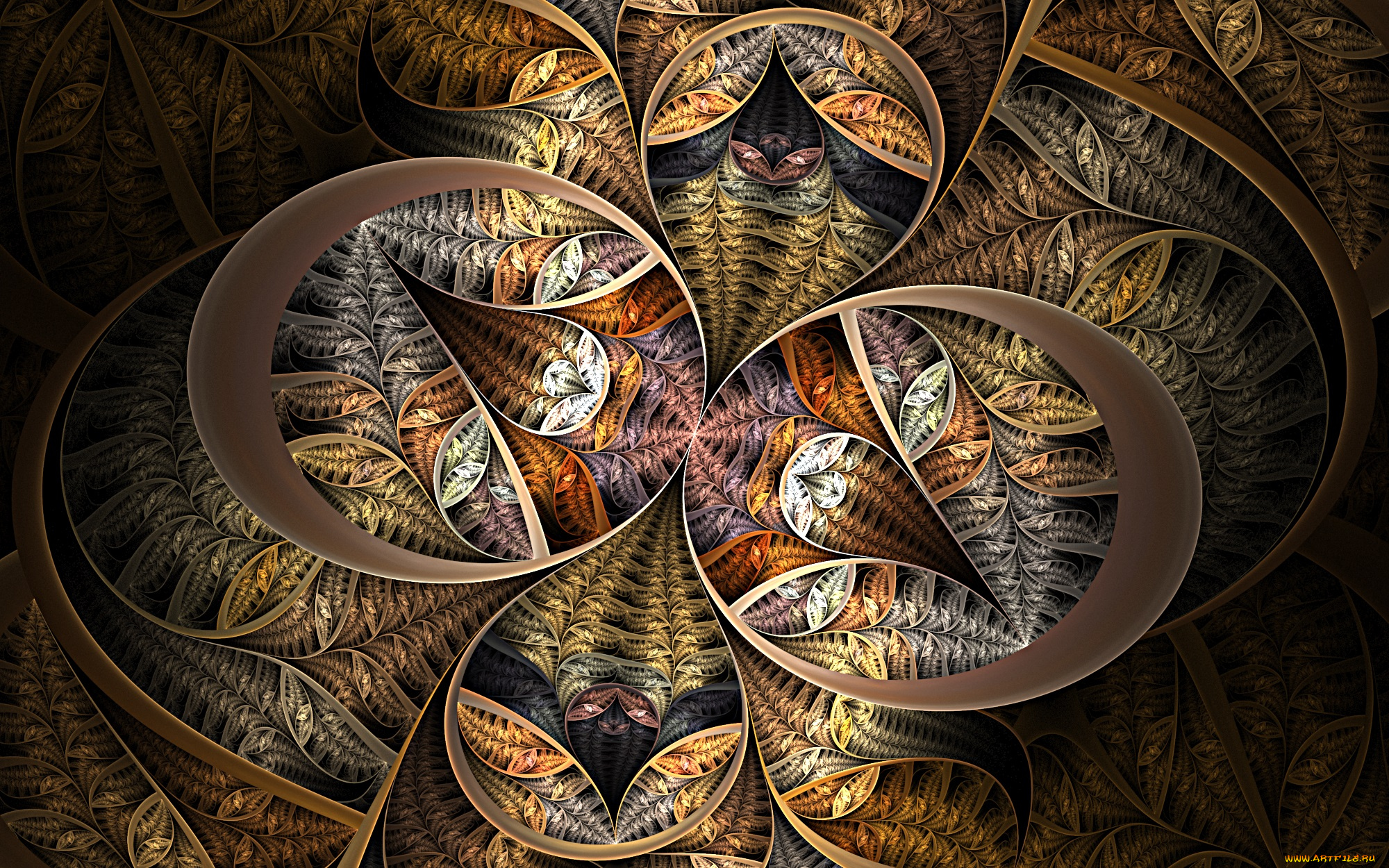 3д, графика, фракталы, , fractal, цвета, узор, фон