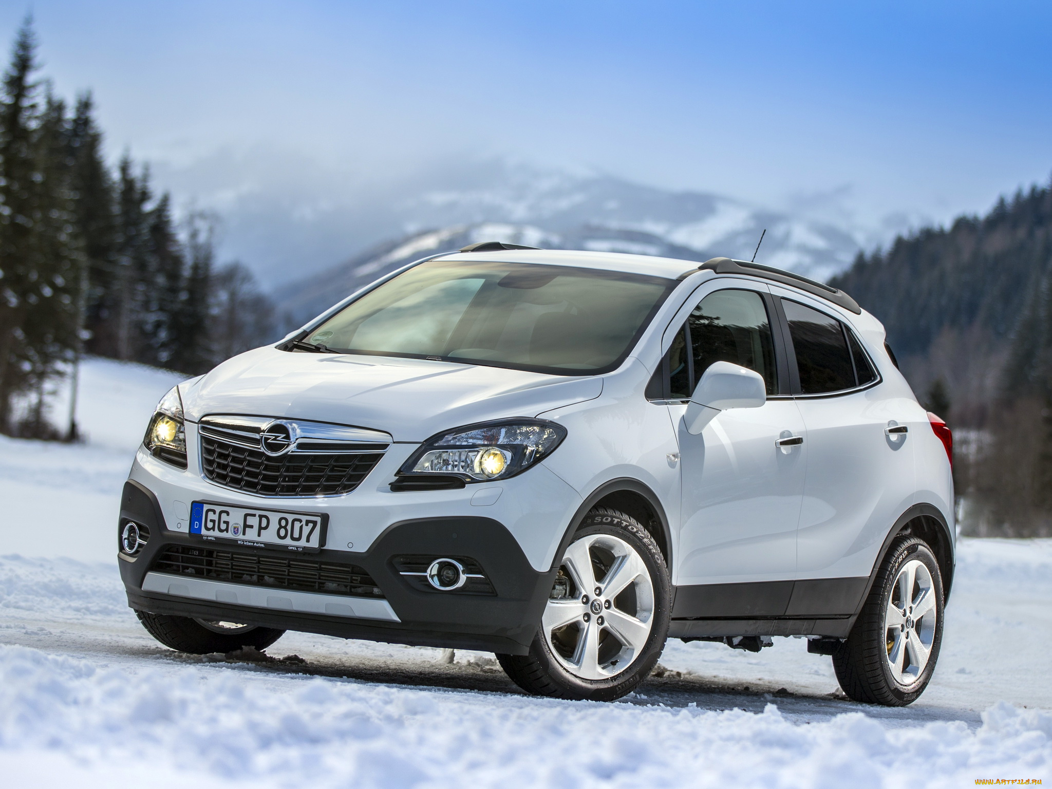 автомобили, opel, светлый, 2012г, turbo, 4x4, mokka