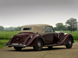 обоя автомобили, классика, drophead, rapide, v12, lagonda, 1938г, coupe
