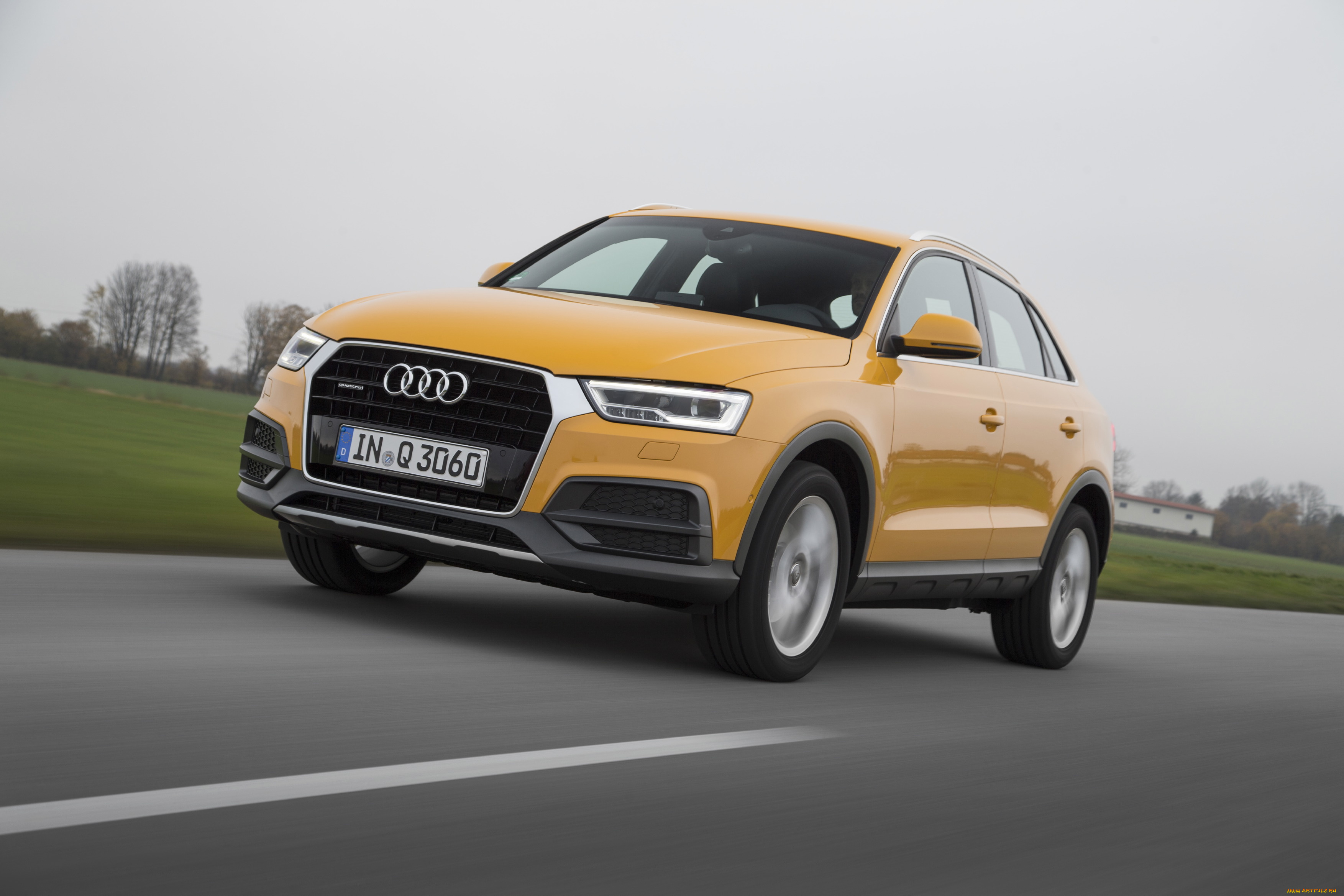 автомобили, audi, q3, 2-0, tdi, quattro, 8u, 2015г, желтый