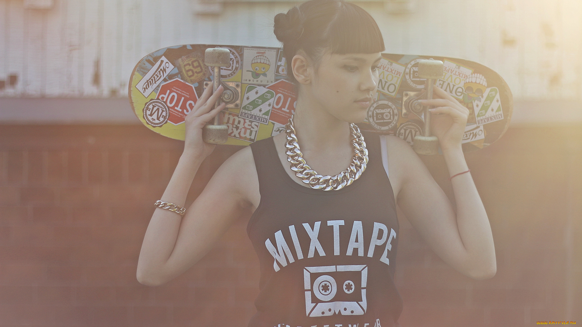 mixtape, streetwear, 2015, девушки, -unsort, , брюнетки, , шатенки, девушка, и, скейт, вечер, street, mixtape, streetwear, skategirl, skateboard