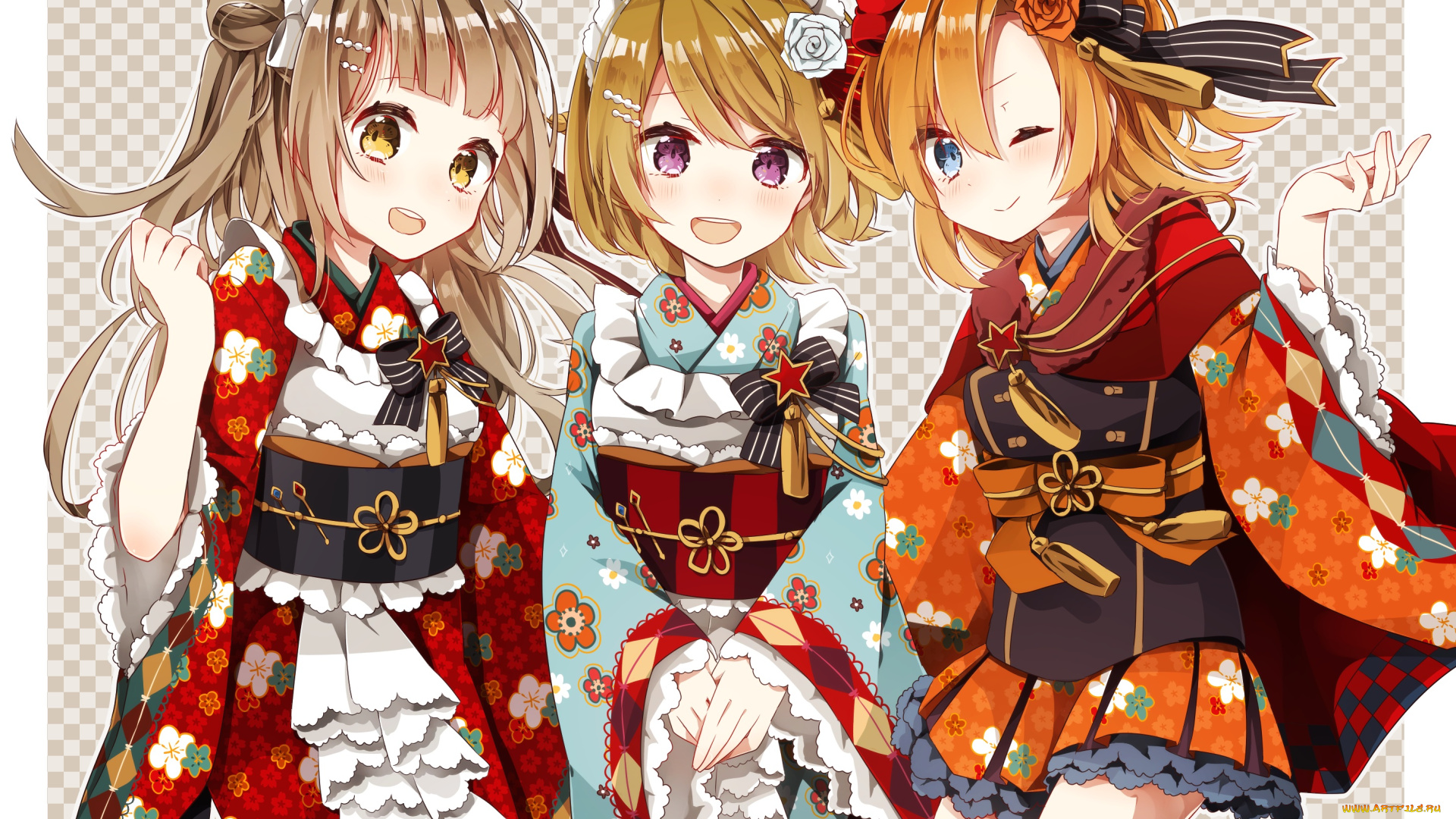 аниме, love, live, , school, idol, project, minami, kotori, kousaka, honoka, koizumi, hanayo