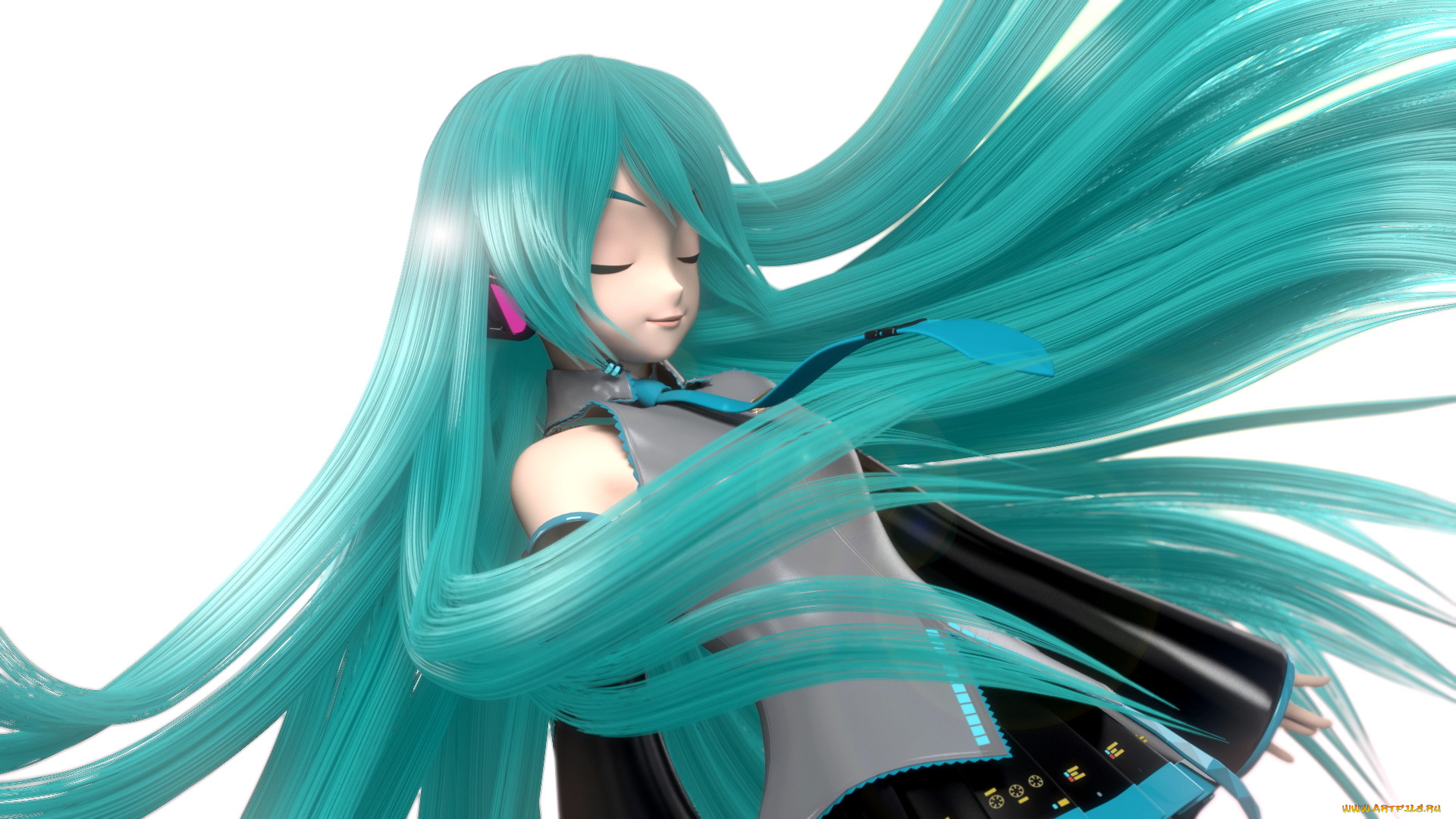 аниме, vocaloid, hatsune, miku