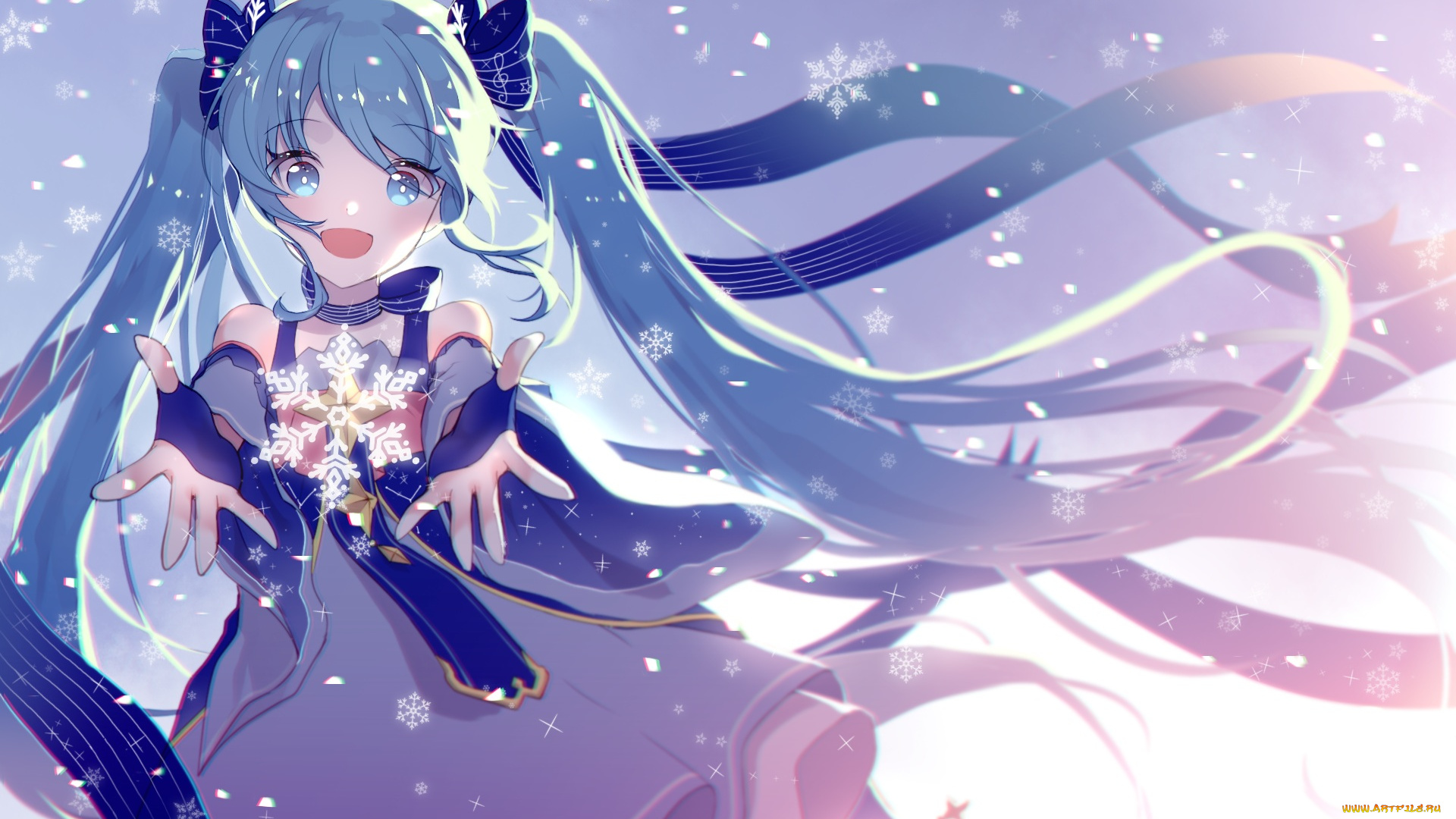 аниме, vocaloid, yuki, miku, hatsune