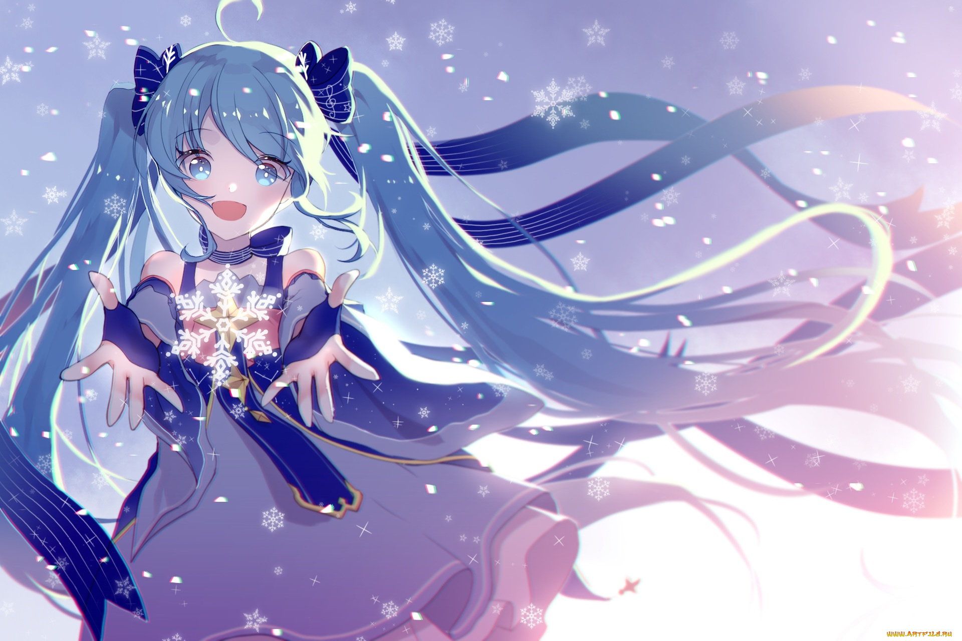 аниме, vocaloid, yuki, miku, hatsune