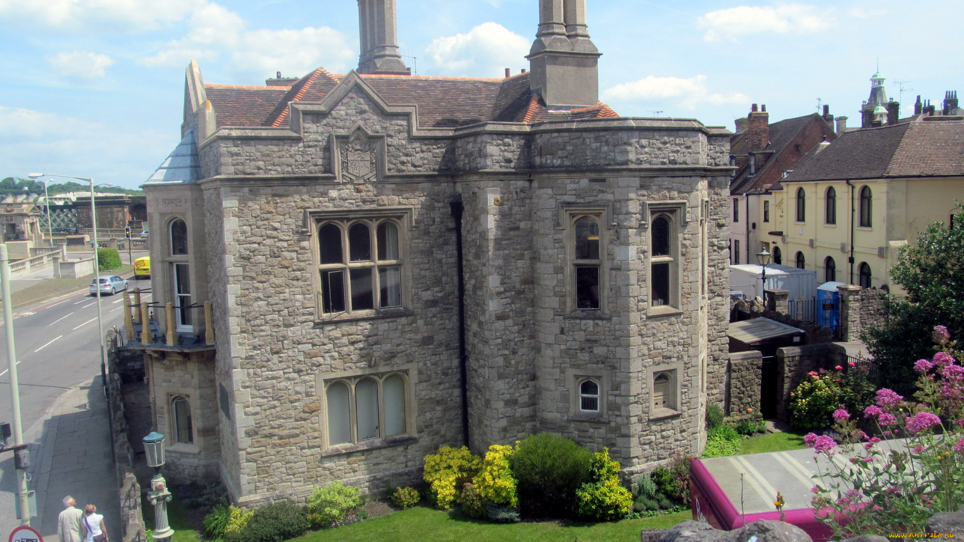 stone, house, rochester, kent, uk, города, -, здания, , дома, stone, house