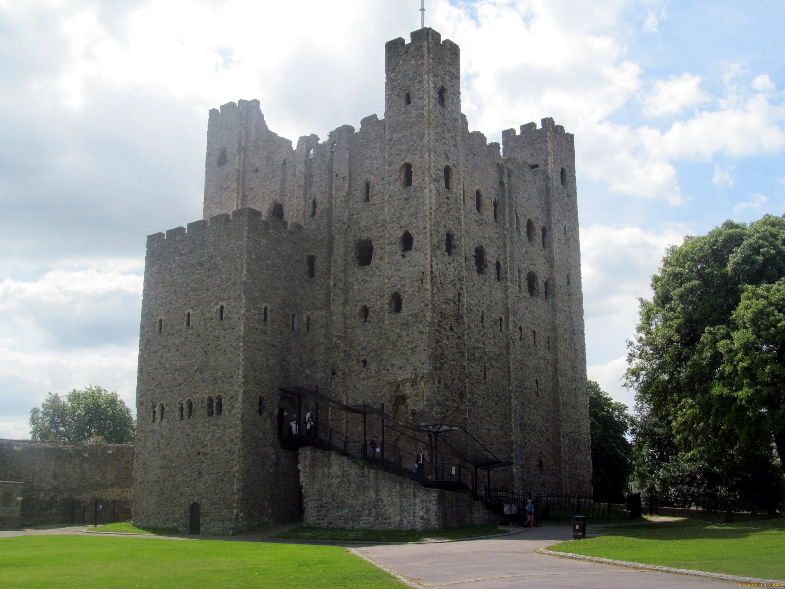 norman, castle, rochester, kent, uk, города, замки, англии, norman, castle