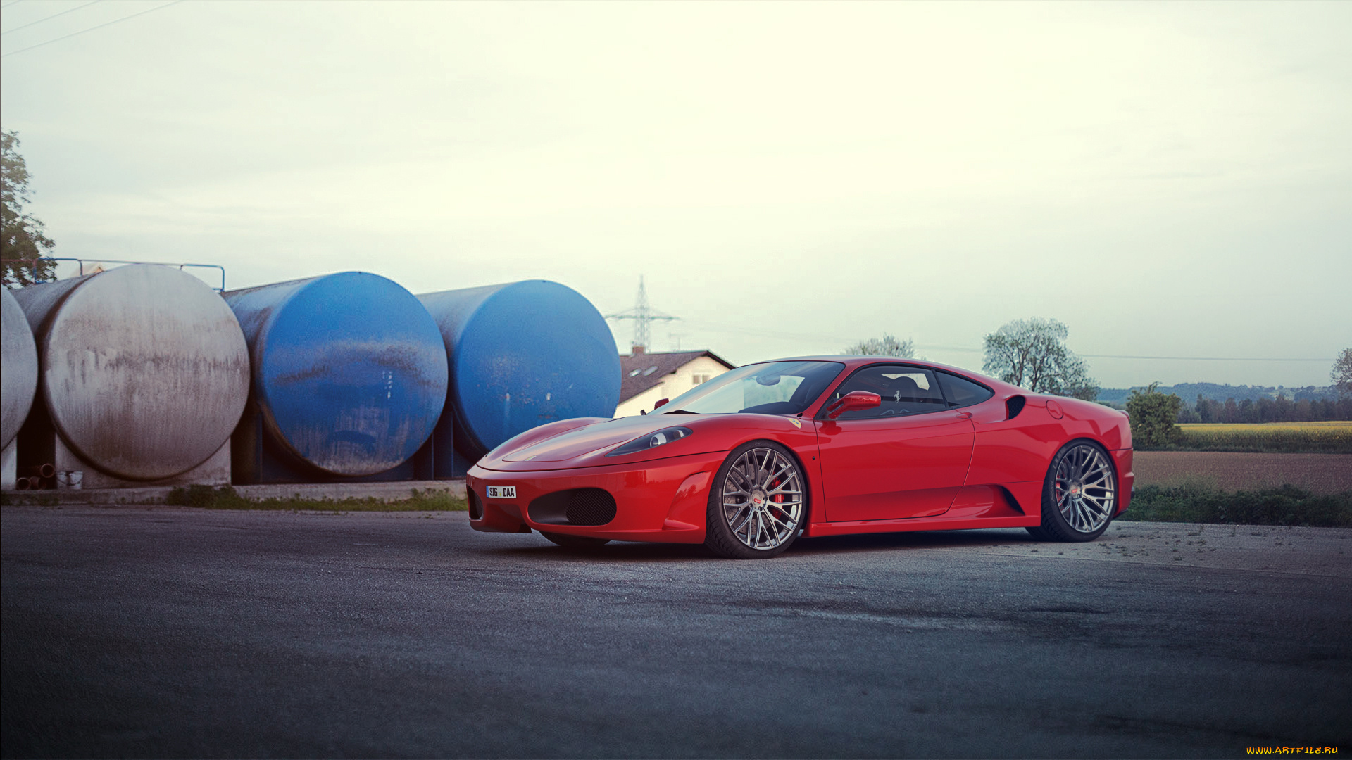 автомобили, ferrari, красный, adv1, f430, hdri, free