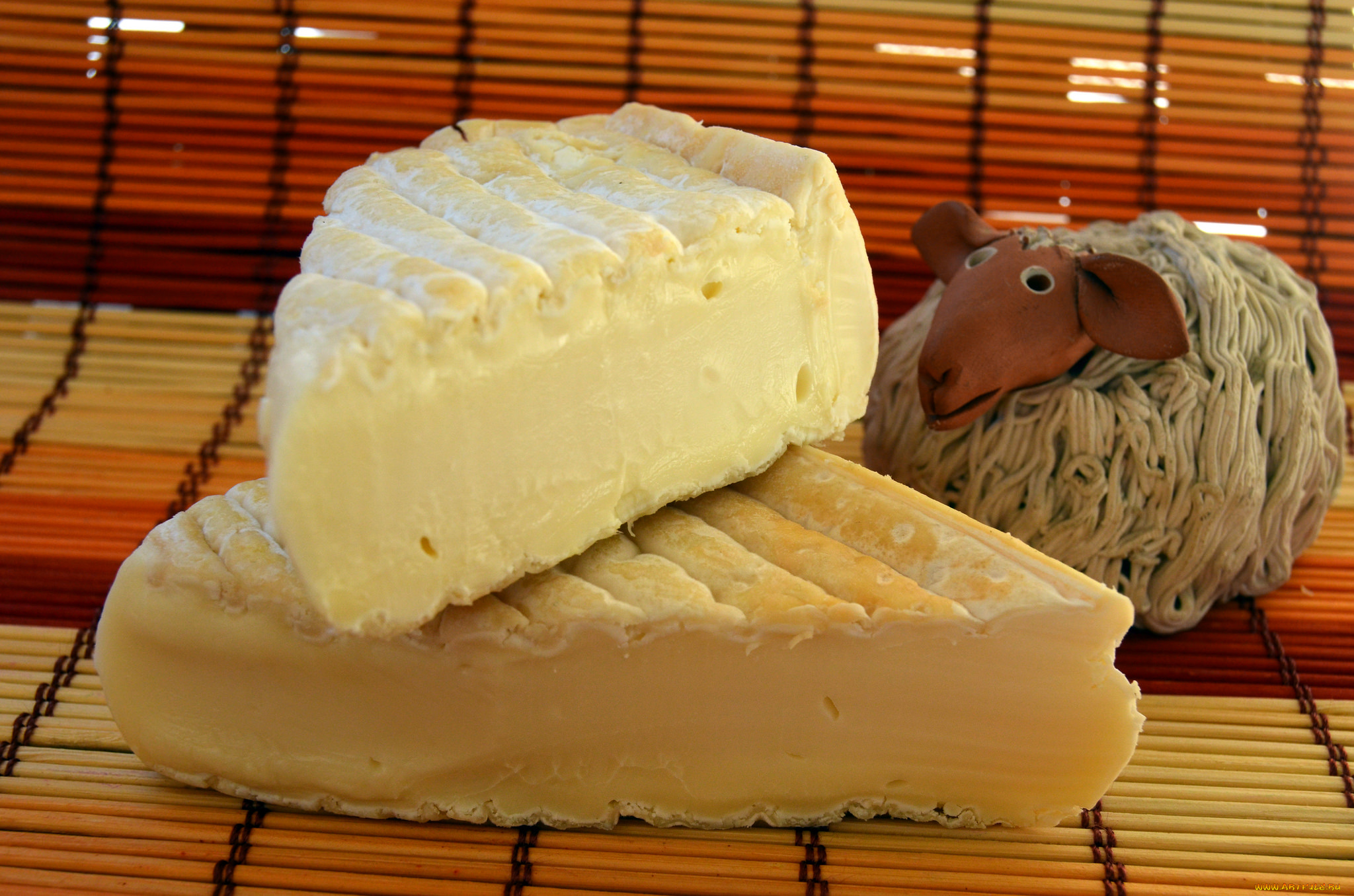 fromage, d`affinois, de, brebis, еда, сырные, изделия, сыр