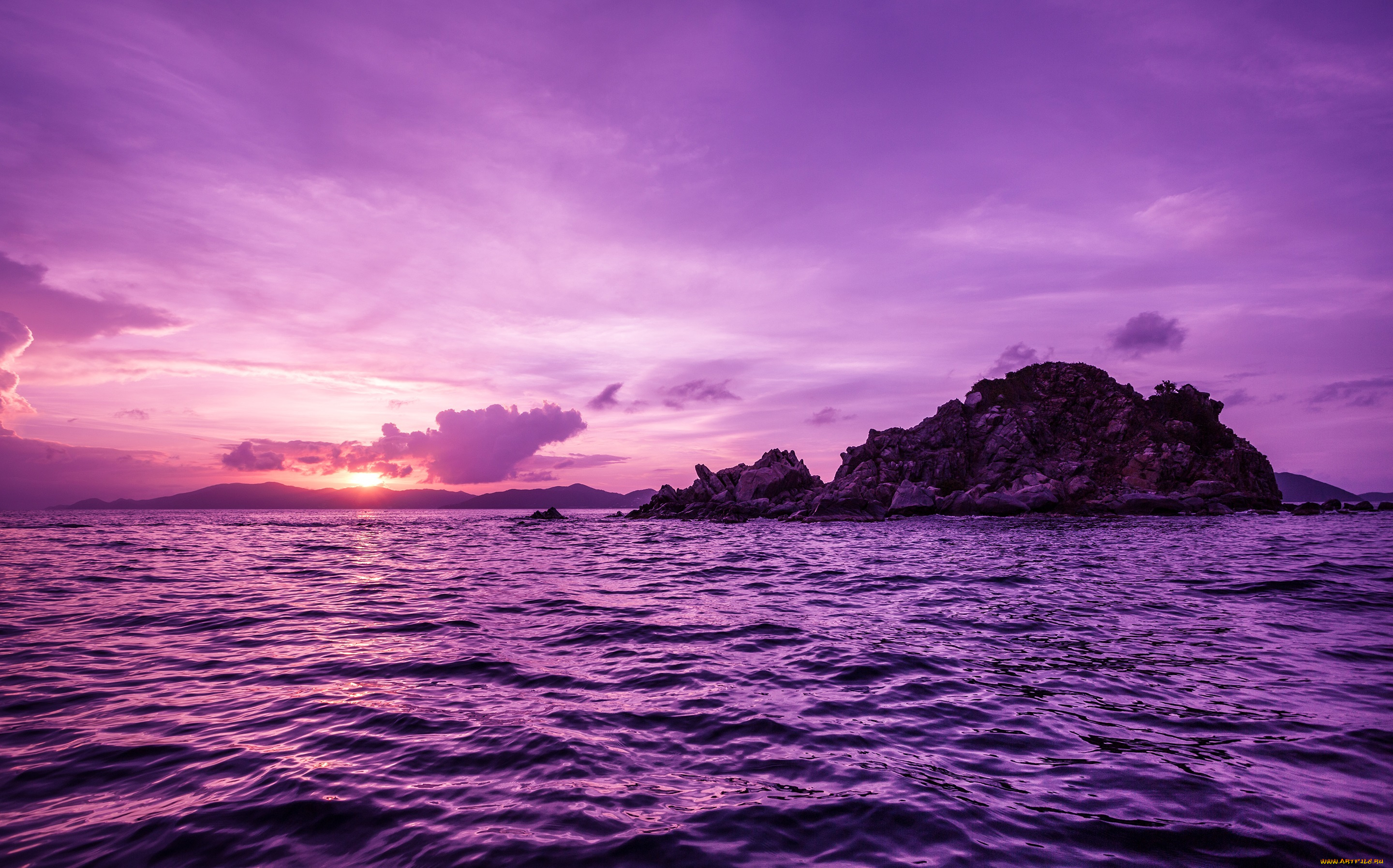 Virgin Gorda Island at Sunset, British Virgin Islands, West Indies без смс
