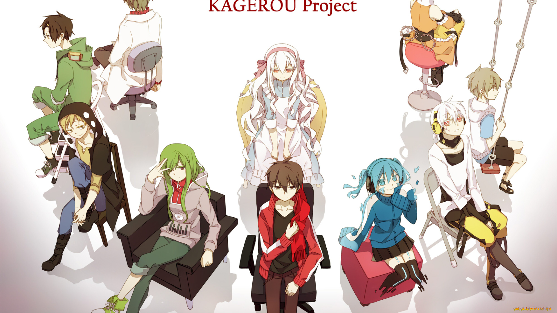 аниме, kagerou, project, kagerou, project