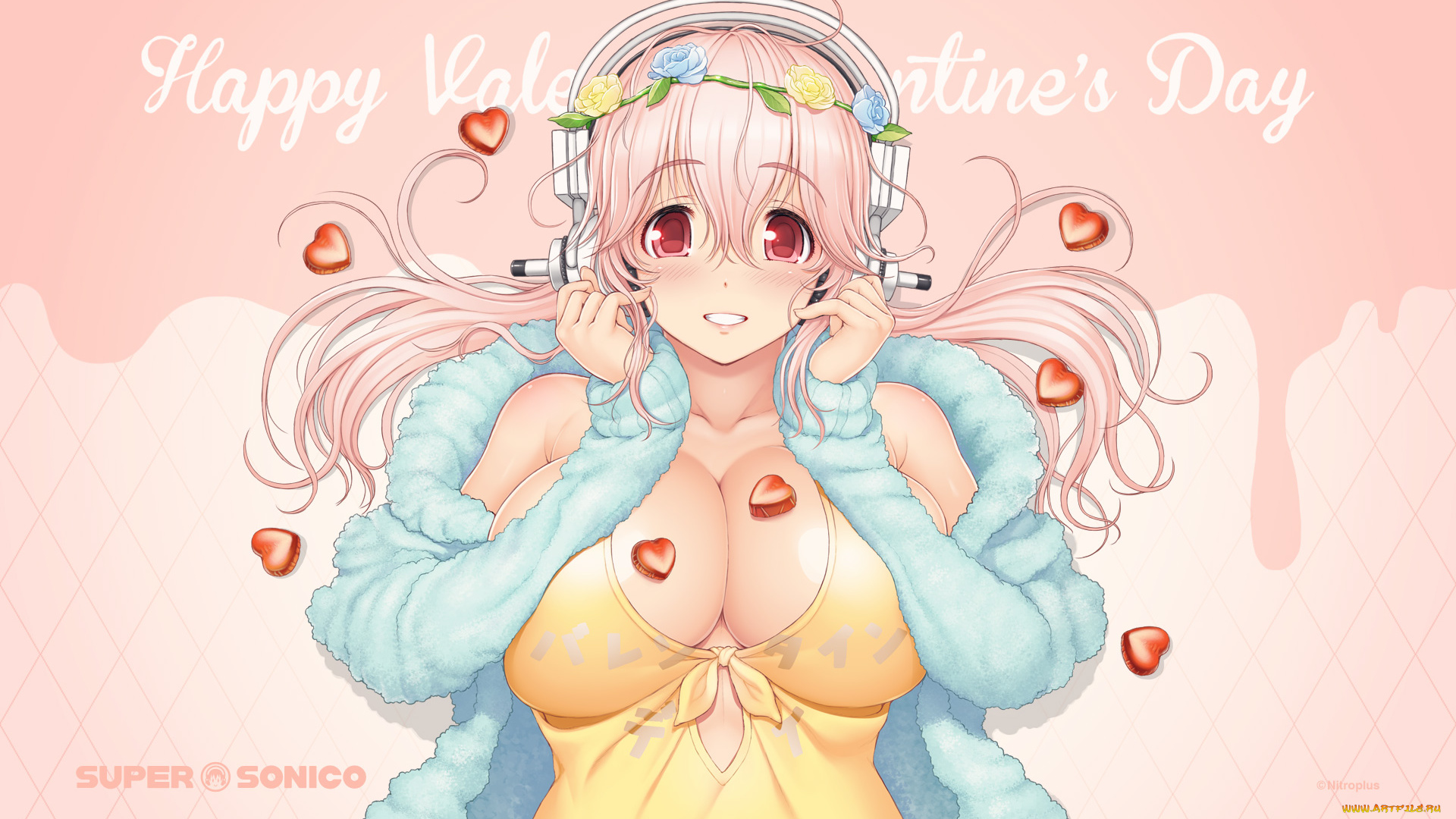 аниме, super, sonico, super, sonico, tsuji, santa