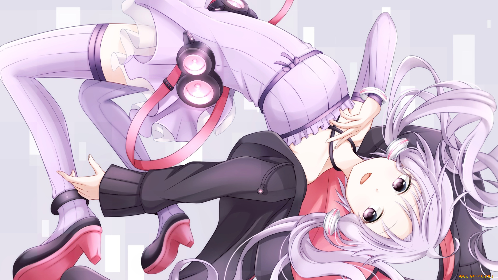 аниме, vocaloid, yuzuki, yukari, yamagara