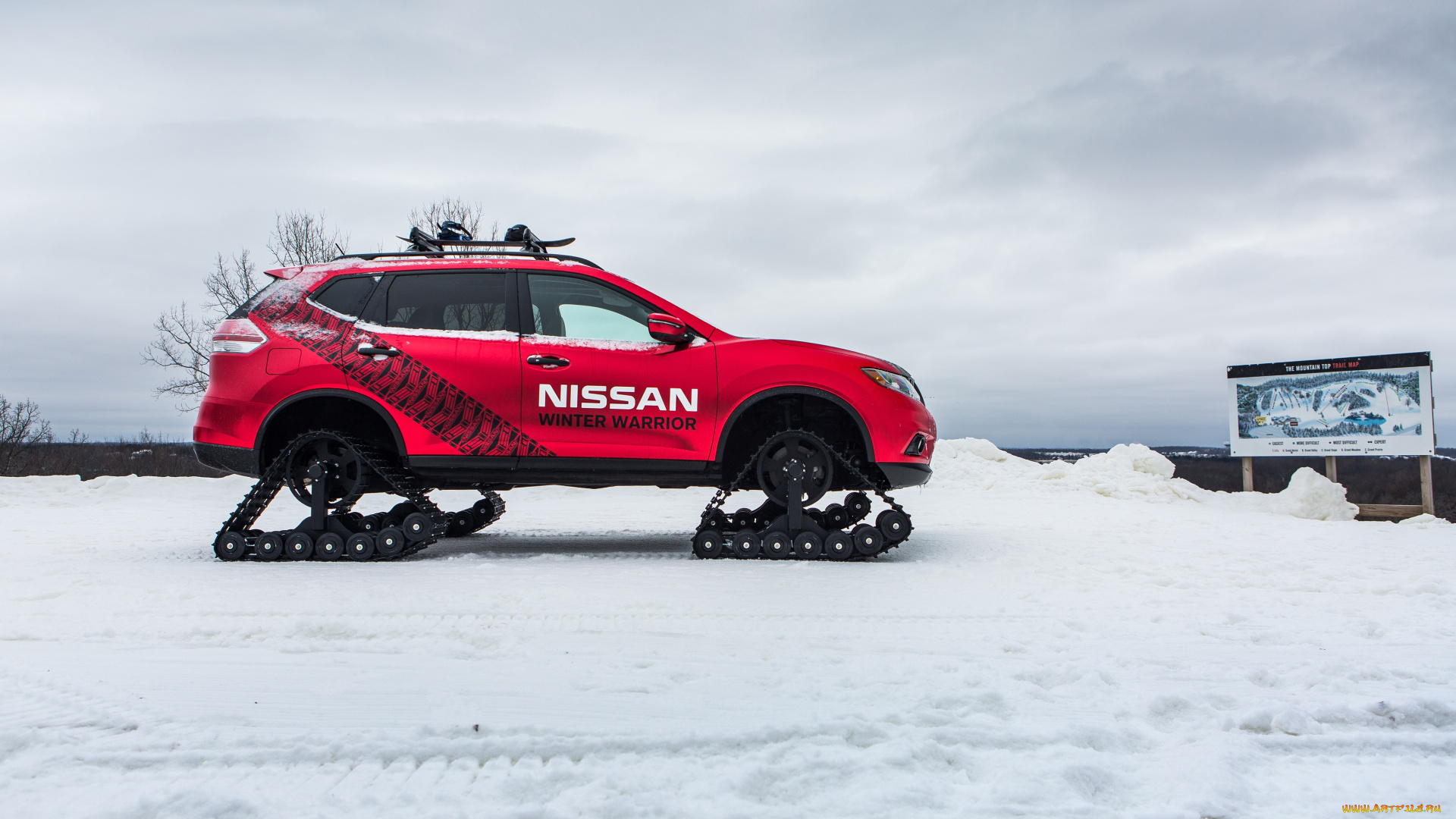 автомобили, nissan, datsun, 2016г, rogue, concept, winter, warrior