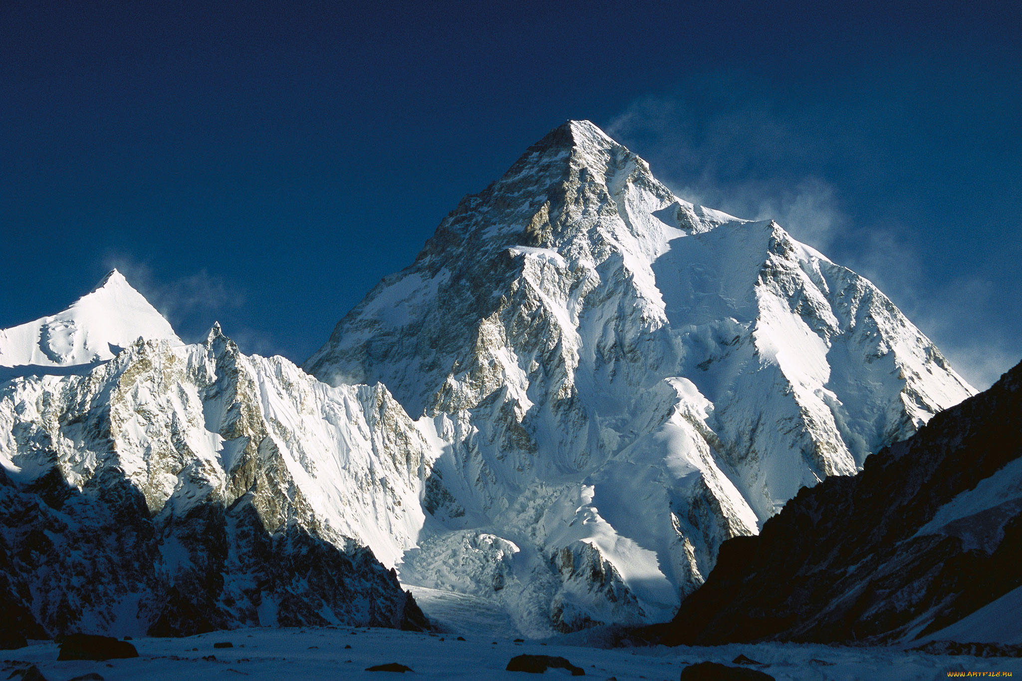 pakistan, k2, природа, горы, облака, вершина, скалы, k2, pakistan, снег