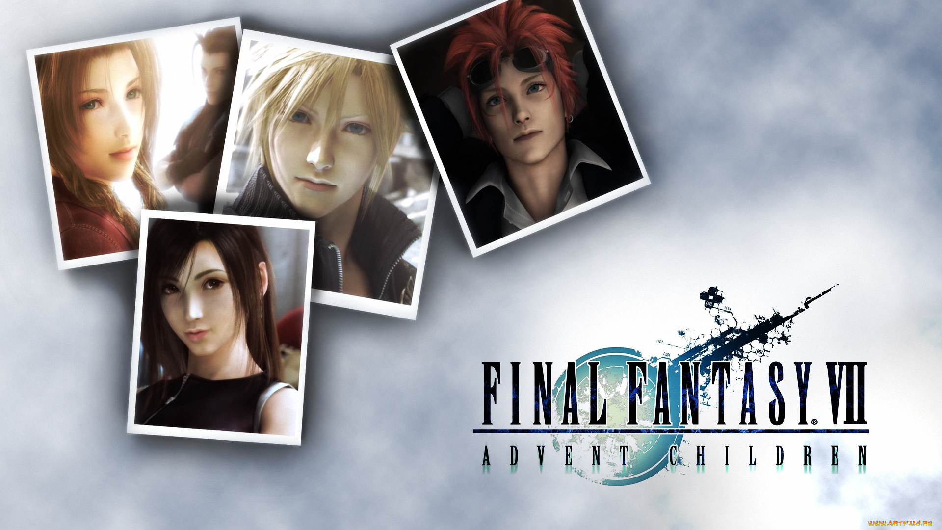 видео, игры, final, fantasy, vii, , advent, children, lockhart, tifa, cloud, strife, turks, zack, aerith