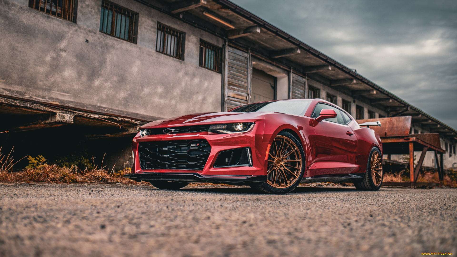 автомобили, camaro, chevrolet, zl1, red, devil, красный, дьявол